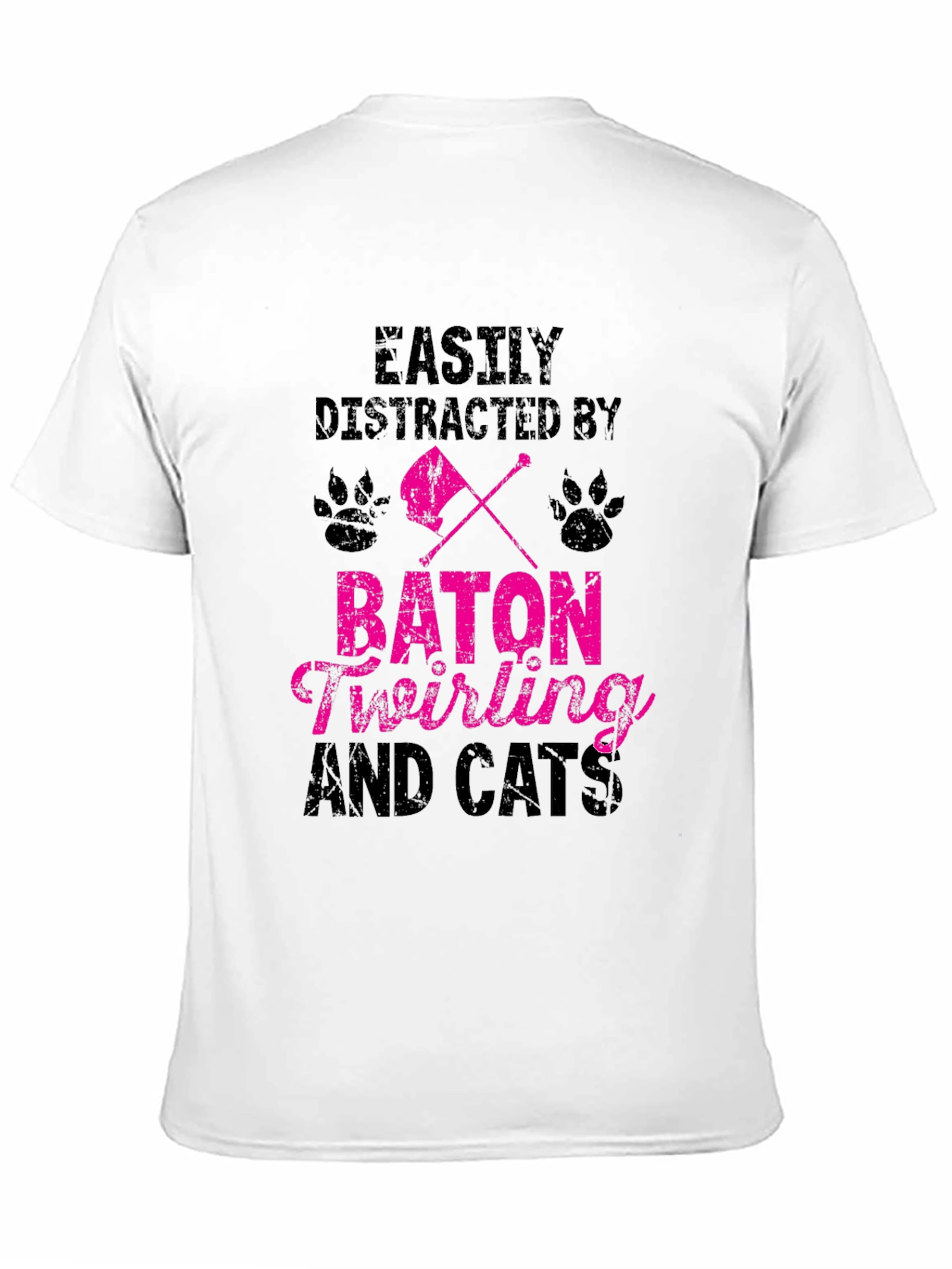 Baton Twirling and Cats T-Shirt