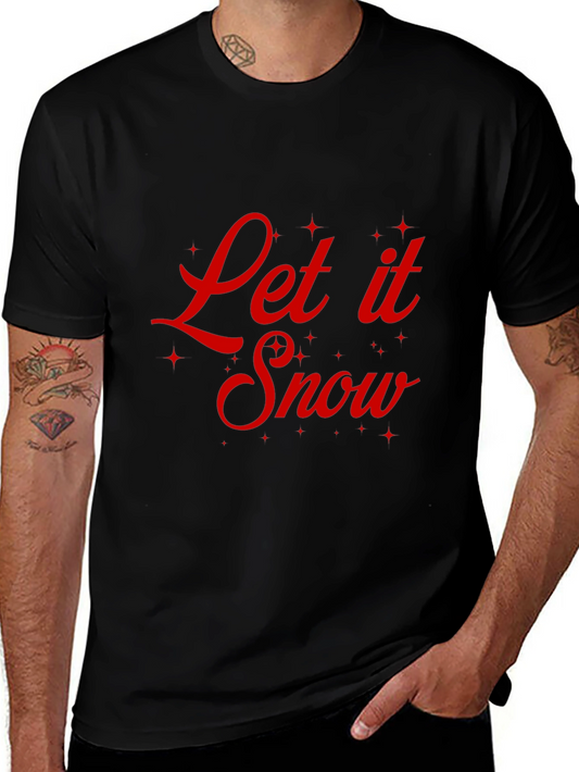 Let It Snow Graphic Tee - Holiday Cheer