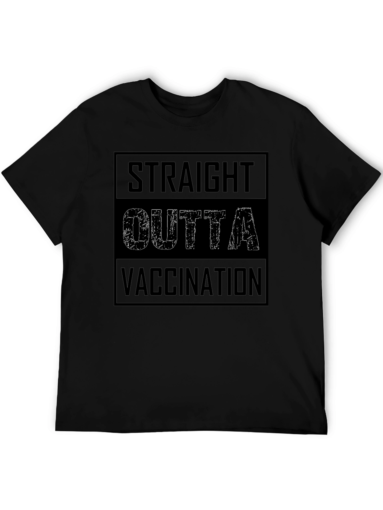 Straight Outta Vaccination T-Shirt Funny Vaccine Tee
