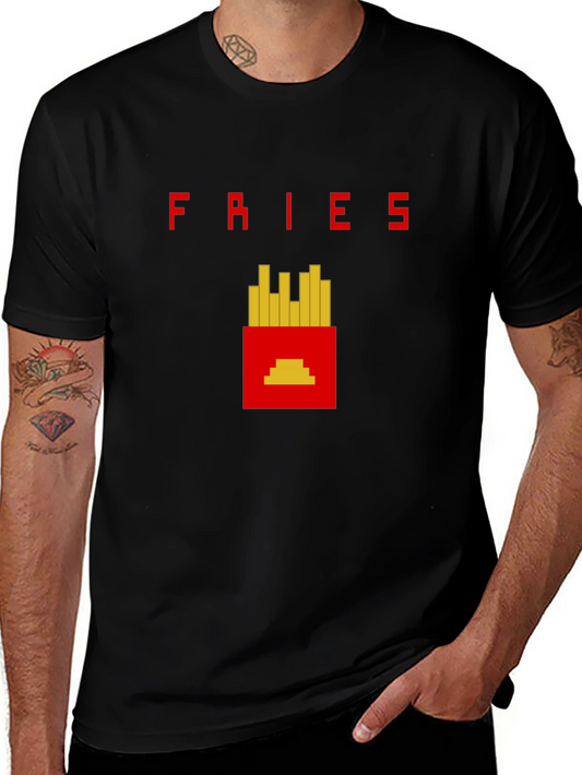 Retro Fries T-Shirt - Pixel Art Graphic Tee