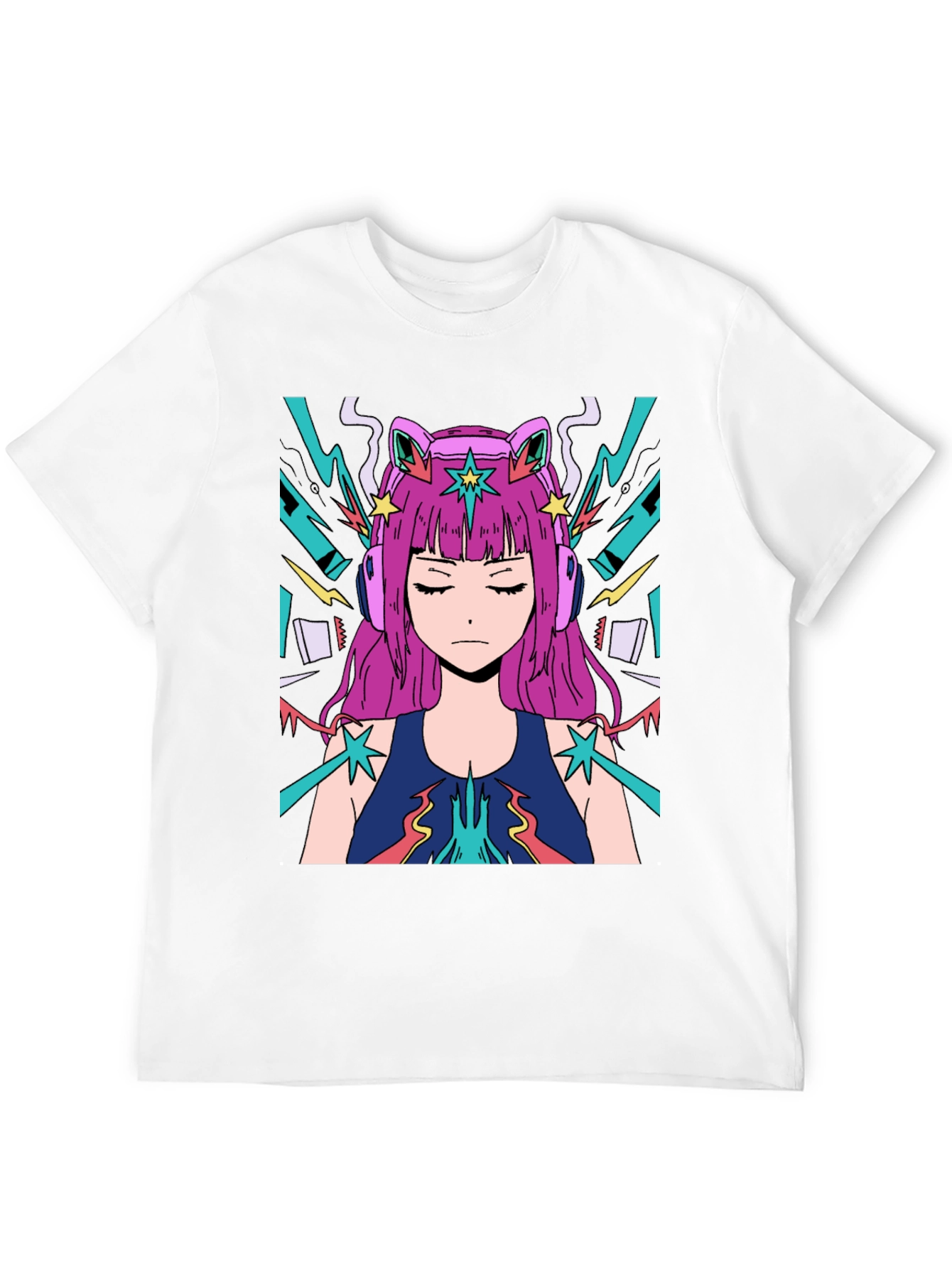 Anime Girl Graphic Tee - Cool Style