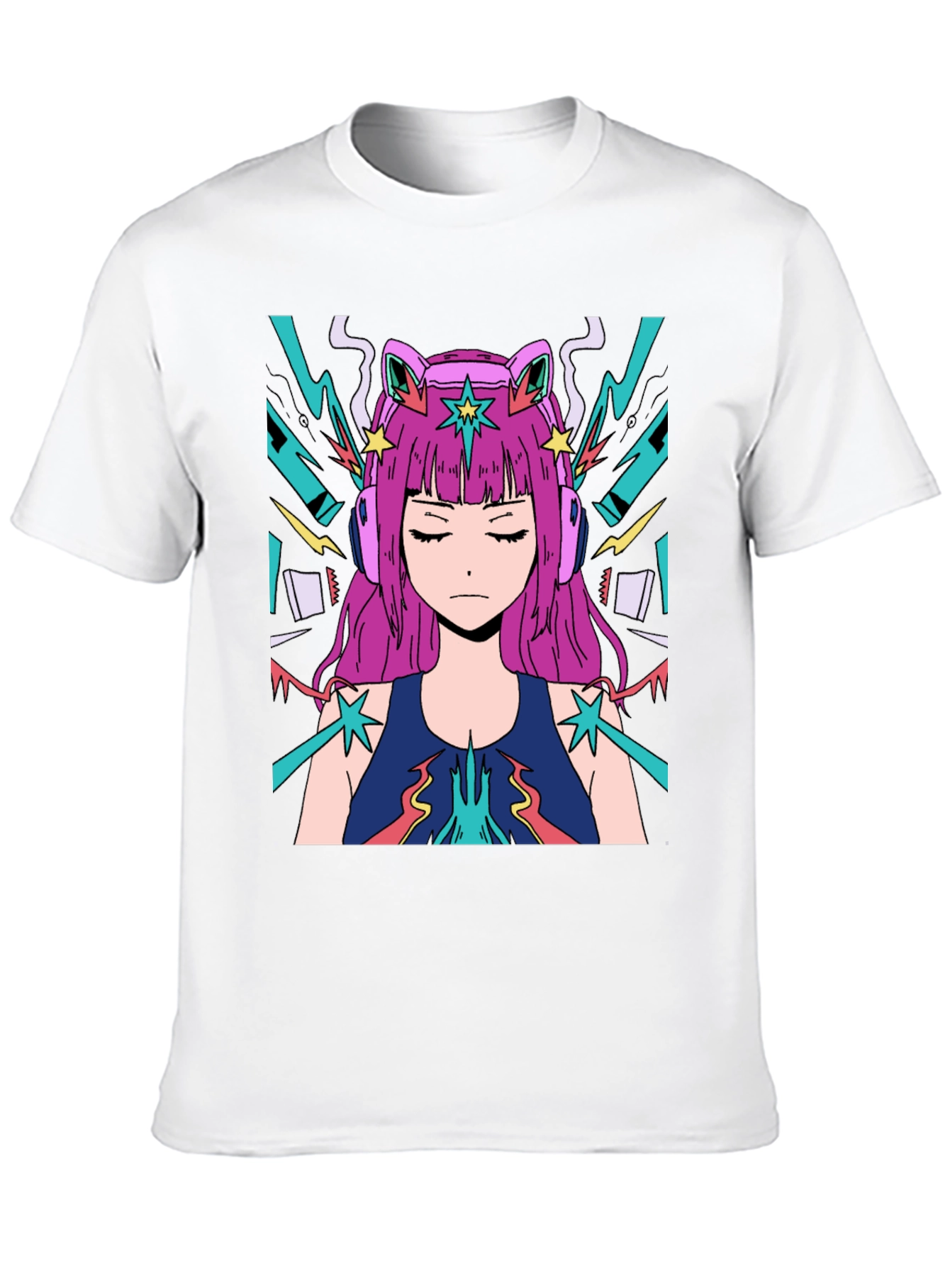 Anime Girl Graphic Tee - Cool Style