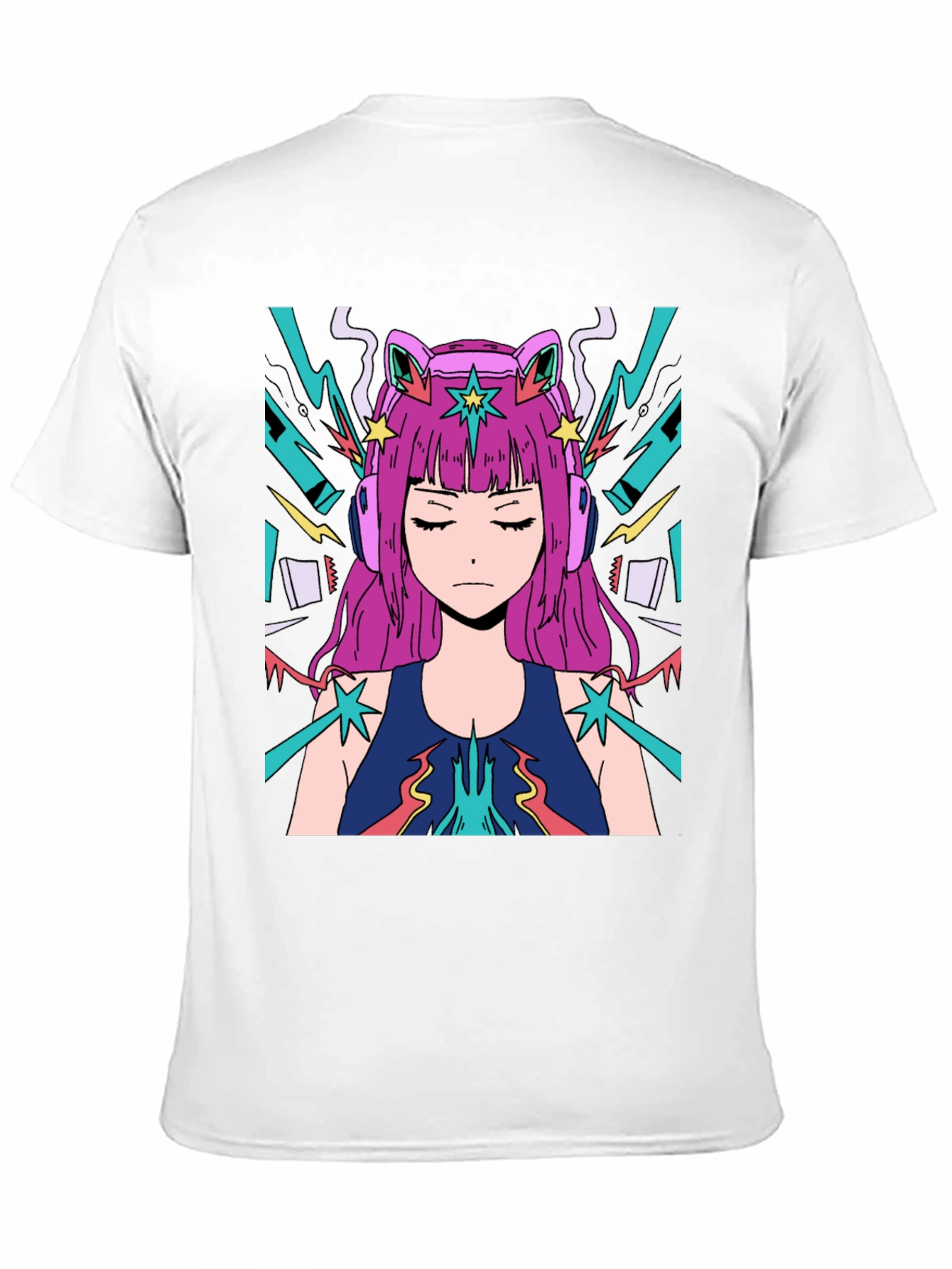 Anime Girl Graphic Tee - Cool Style