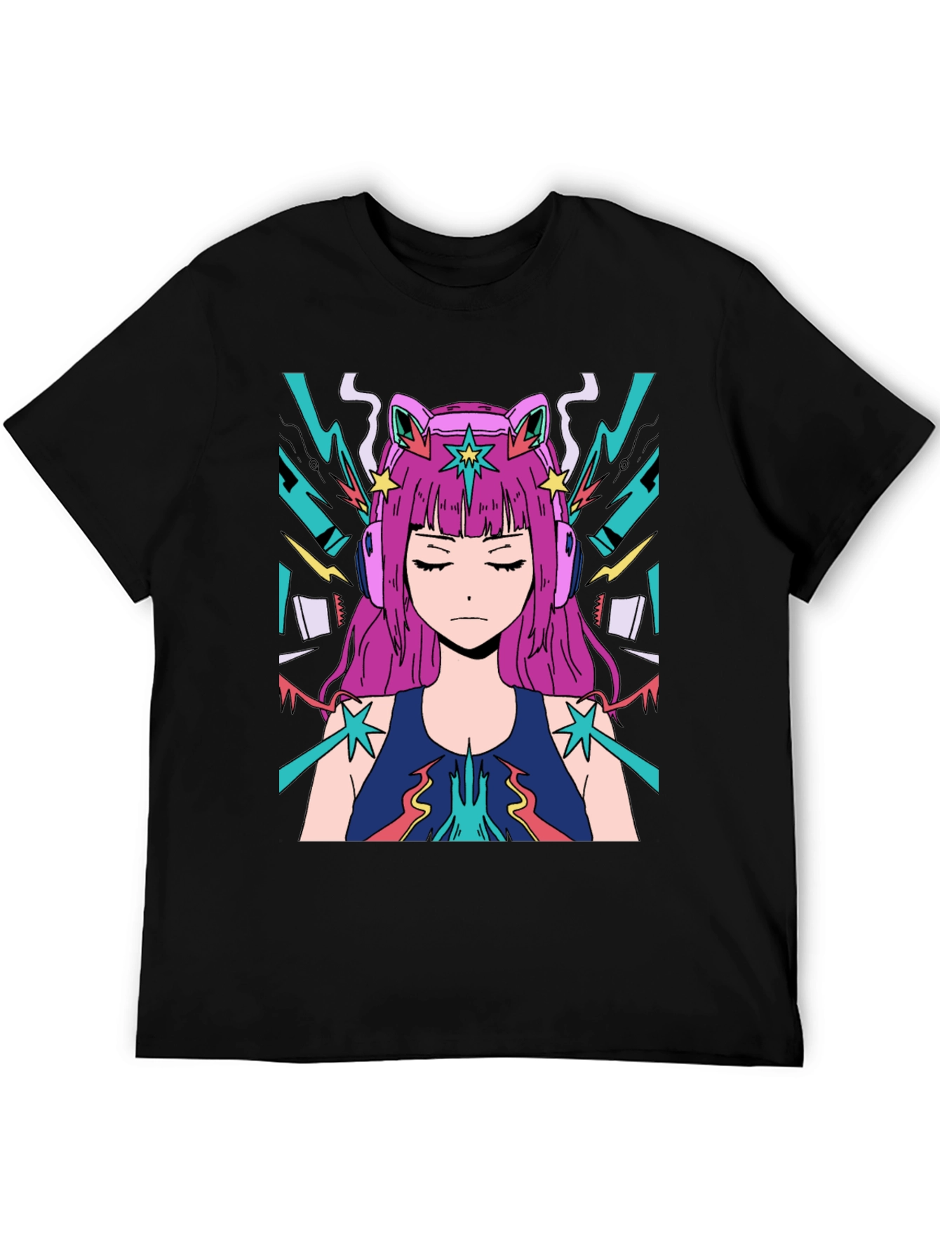 Anime Girl Graphic Tee - Cool Style