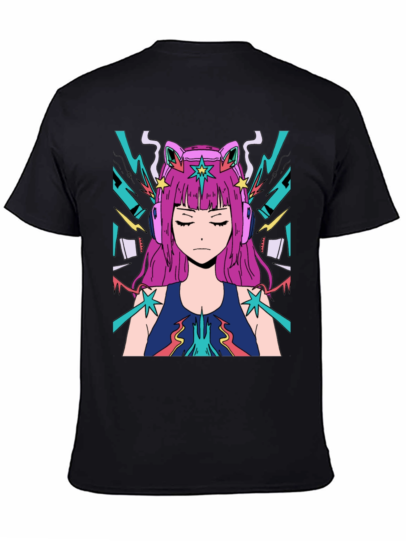 Anime Girl Graphic Tee - Cool Style