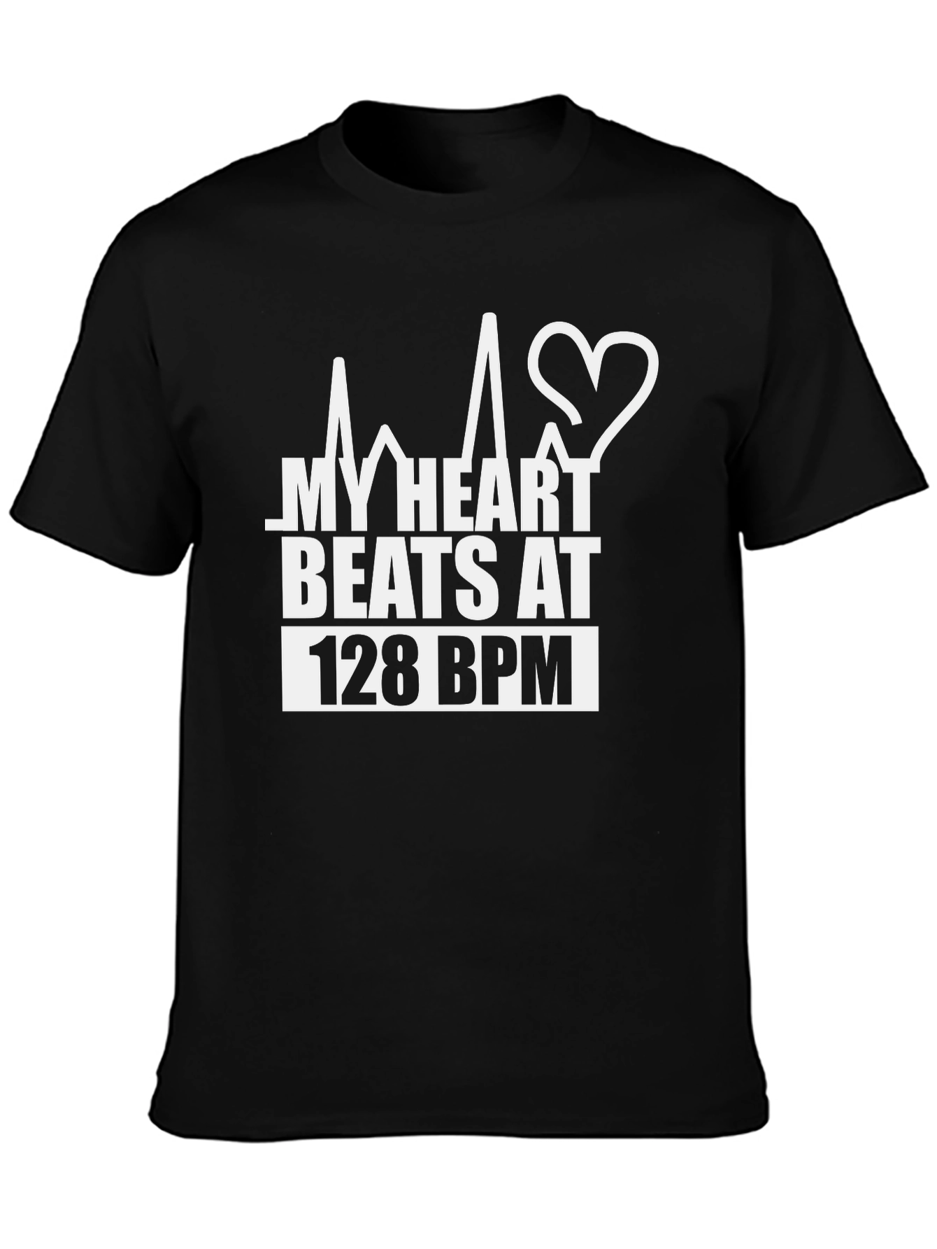 My Heart Beats At 128 BPM Graphic T-Shirt