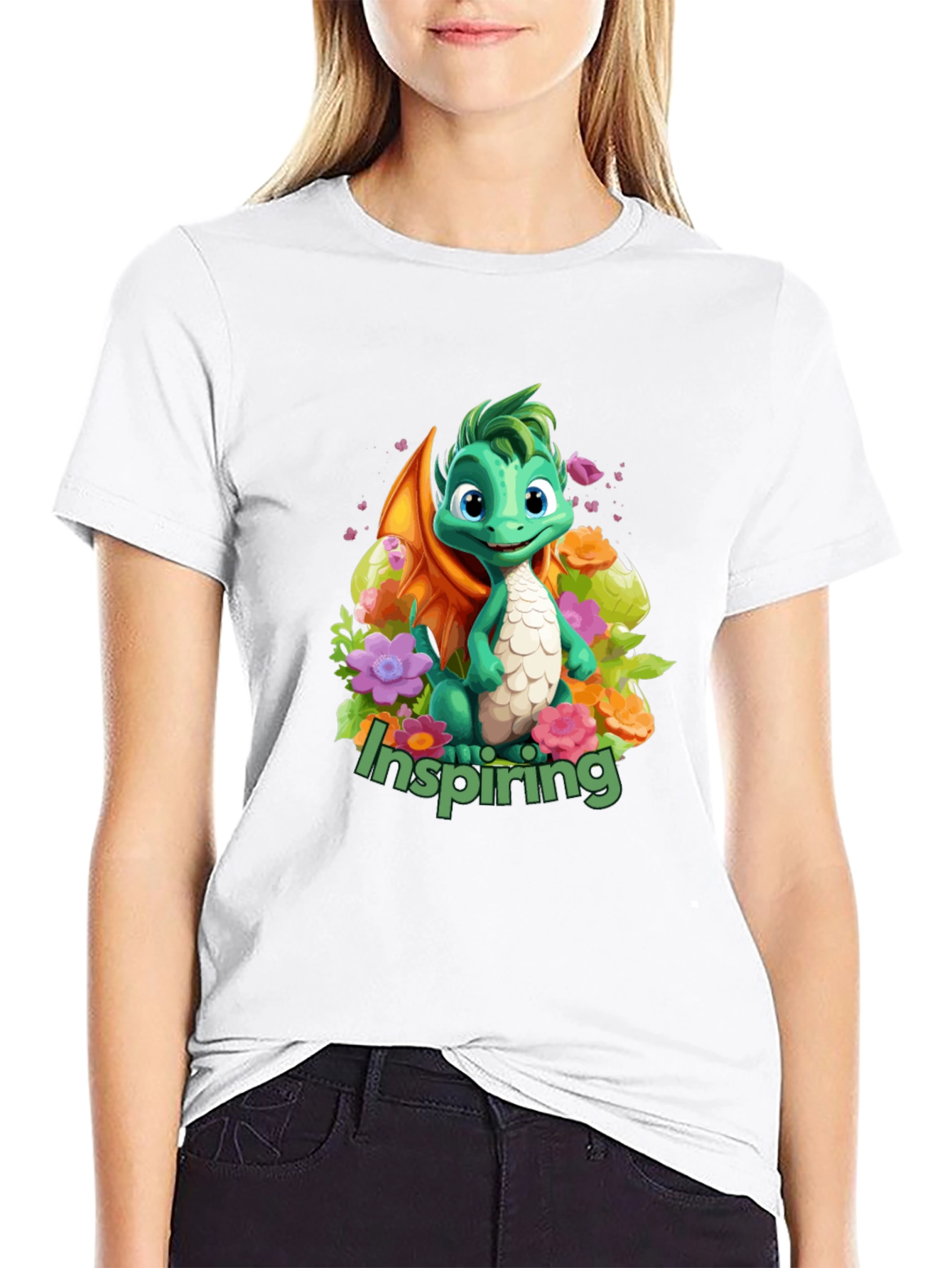 Inspiring Dragon Graphic T-Shirt