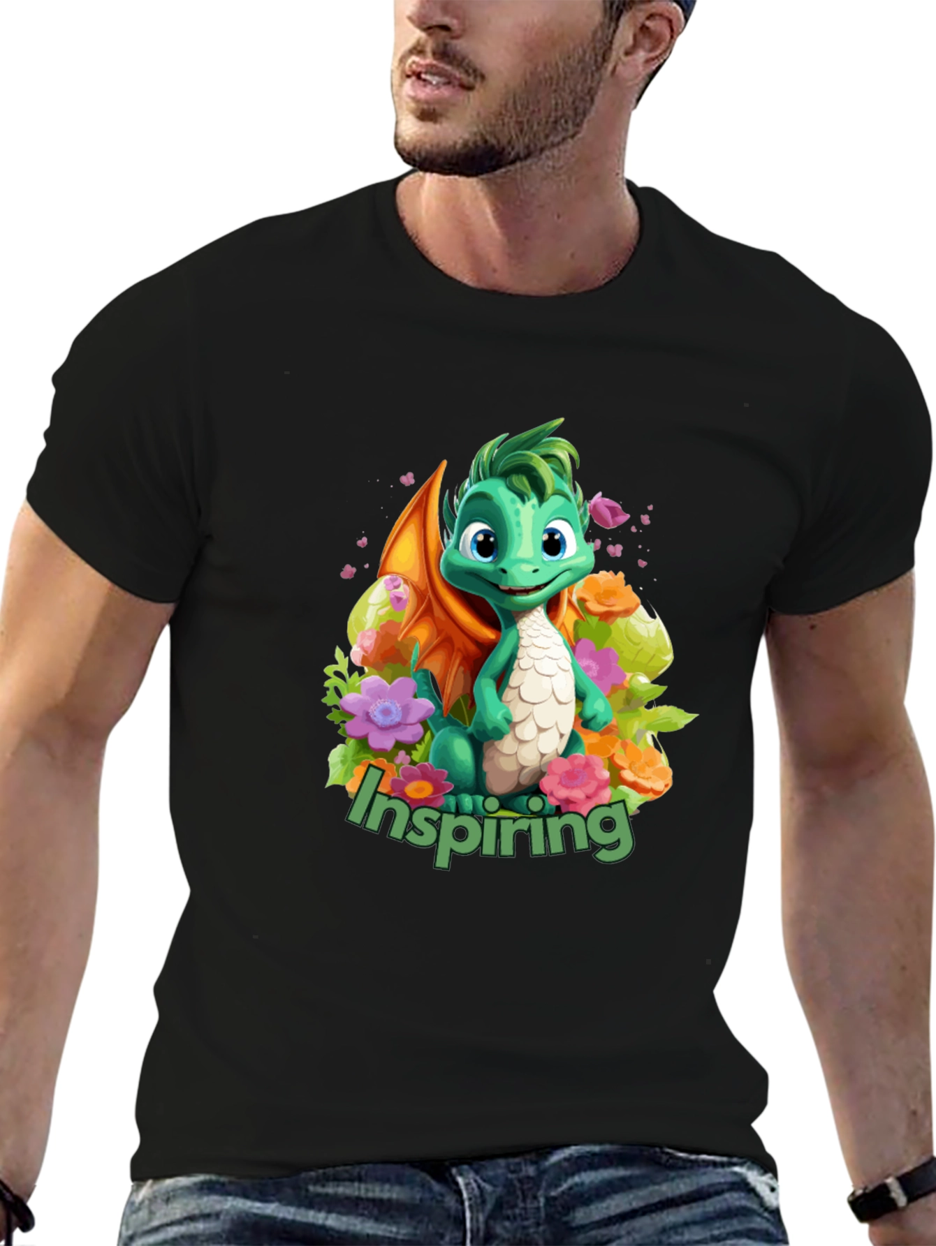 Inspiring Dragon Graphic T-Shirt