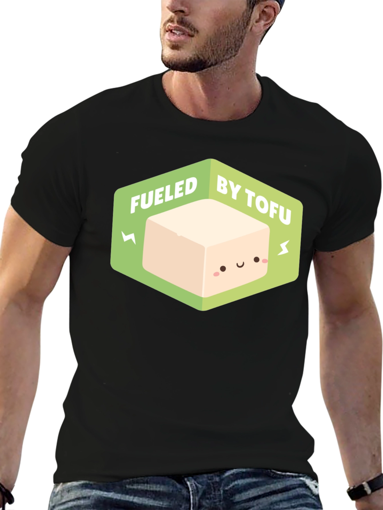 Fueled By Tofu Graphic T-Shirt Vegan Tee