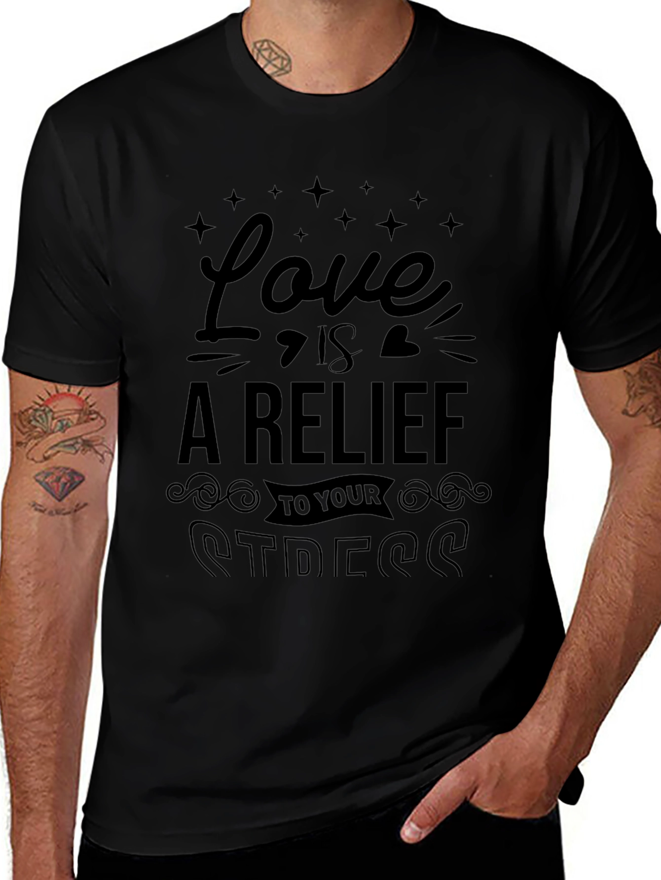 Love is Relief Stress T-Shirt Graphic Tee