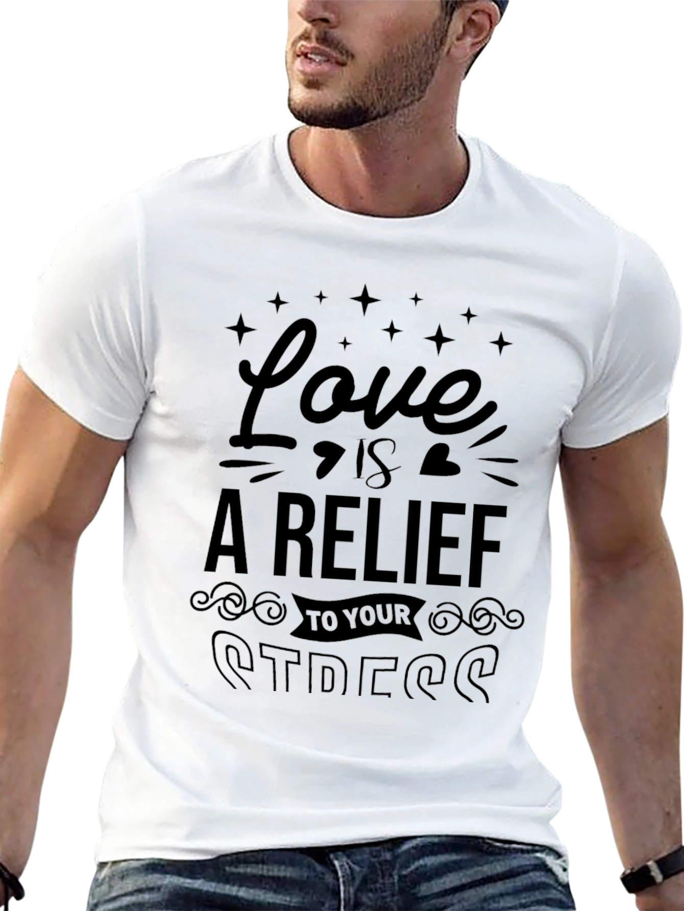Love is Relief Stress T-Shirt Graphic Tee