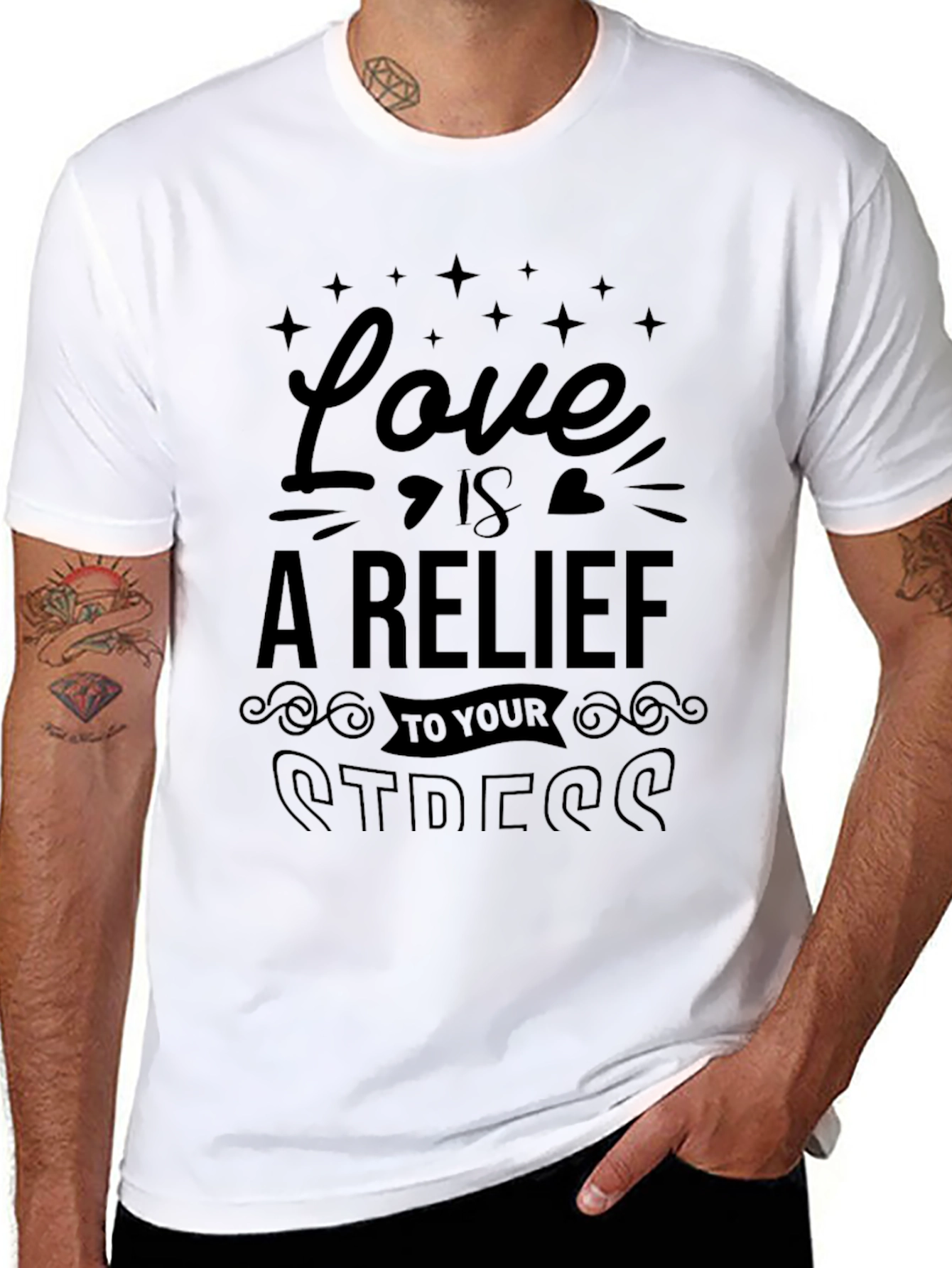 Love is Relief Stress T-Shirt Graphic Tee