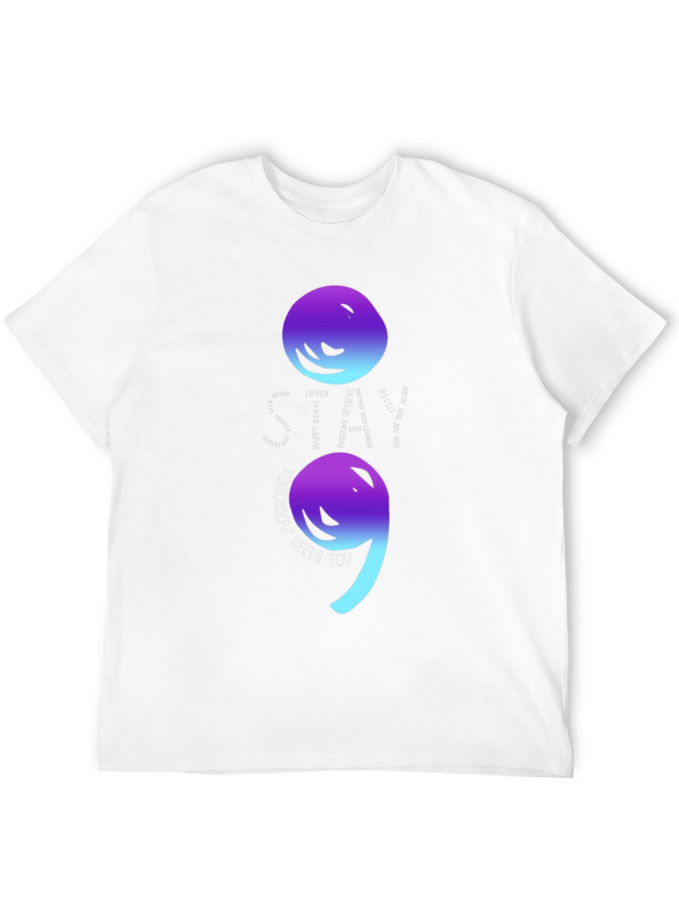 Semicolon Mental Health Awareness T-Shirt