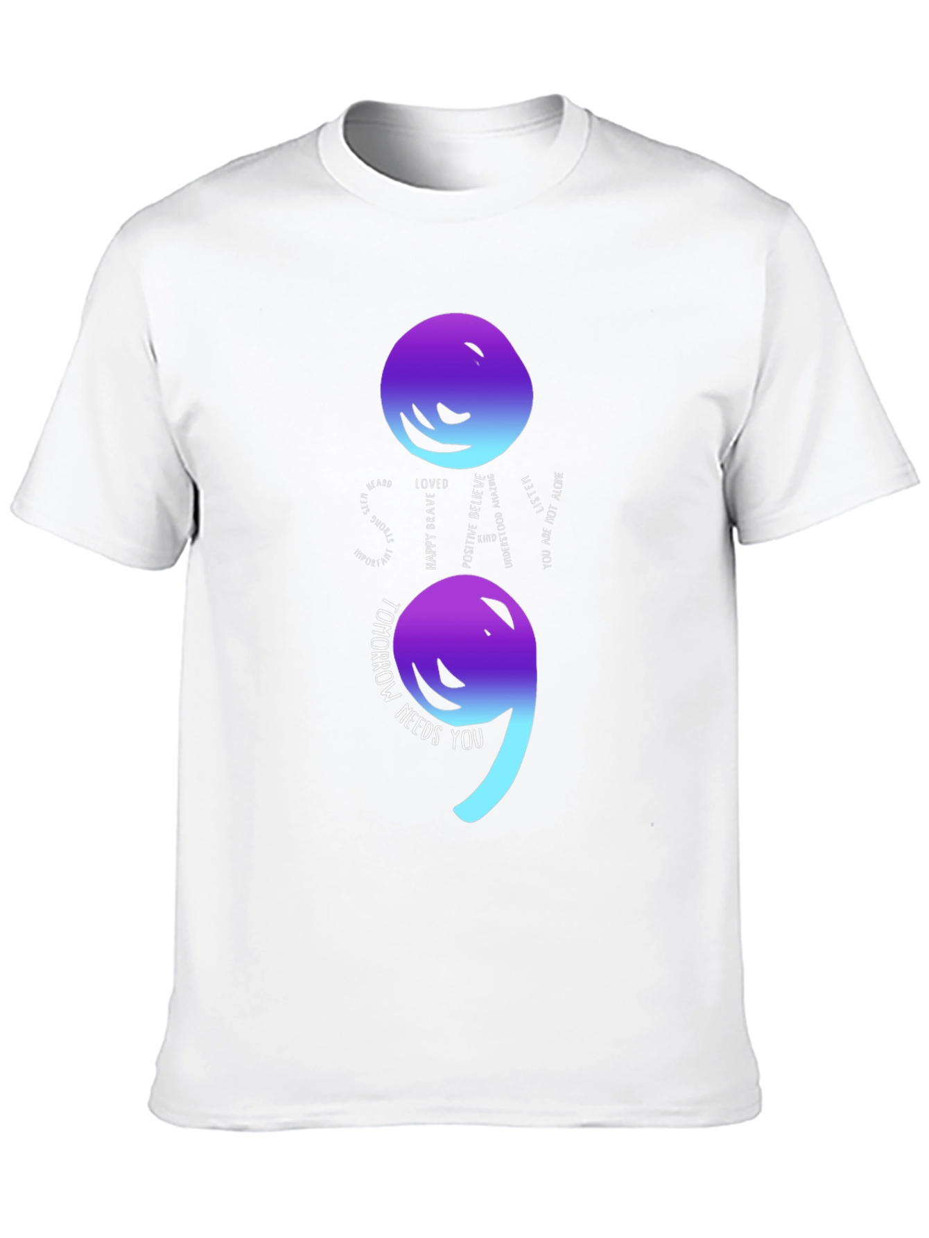 Semicolon Mental Health Awareness T-Shirt