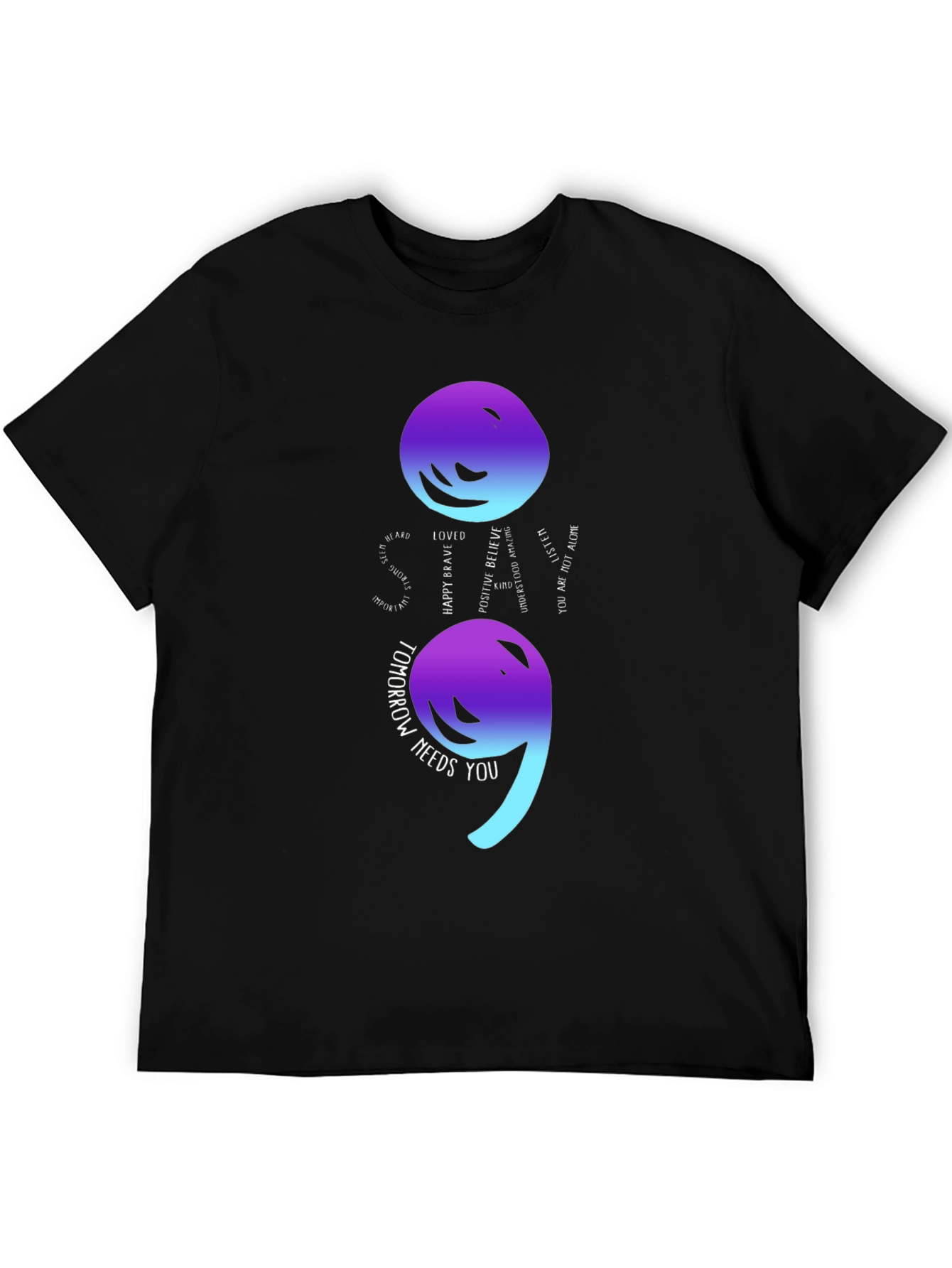Semicolon Mental Health Awareness T-Shirt