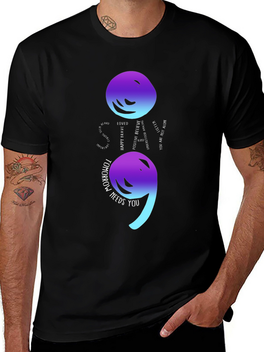 Semicolon Mental Health Awareness T-Shirt