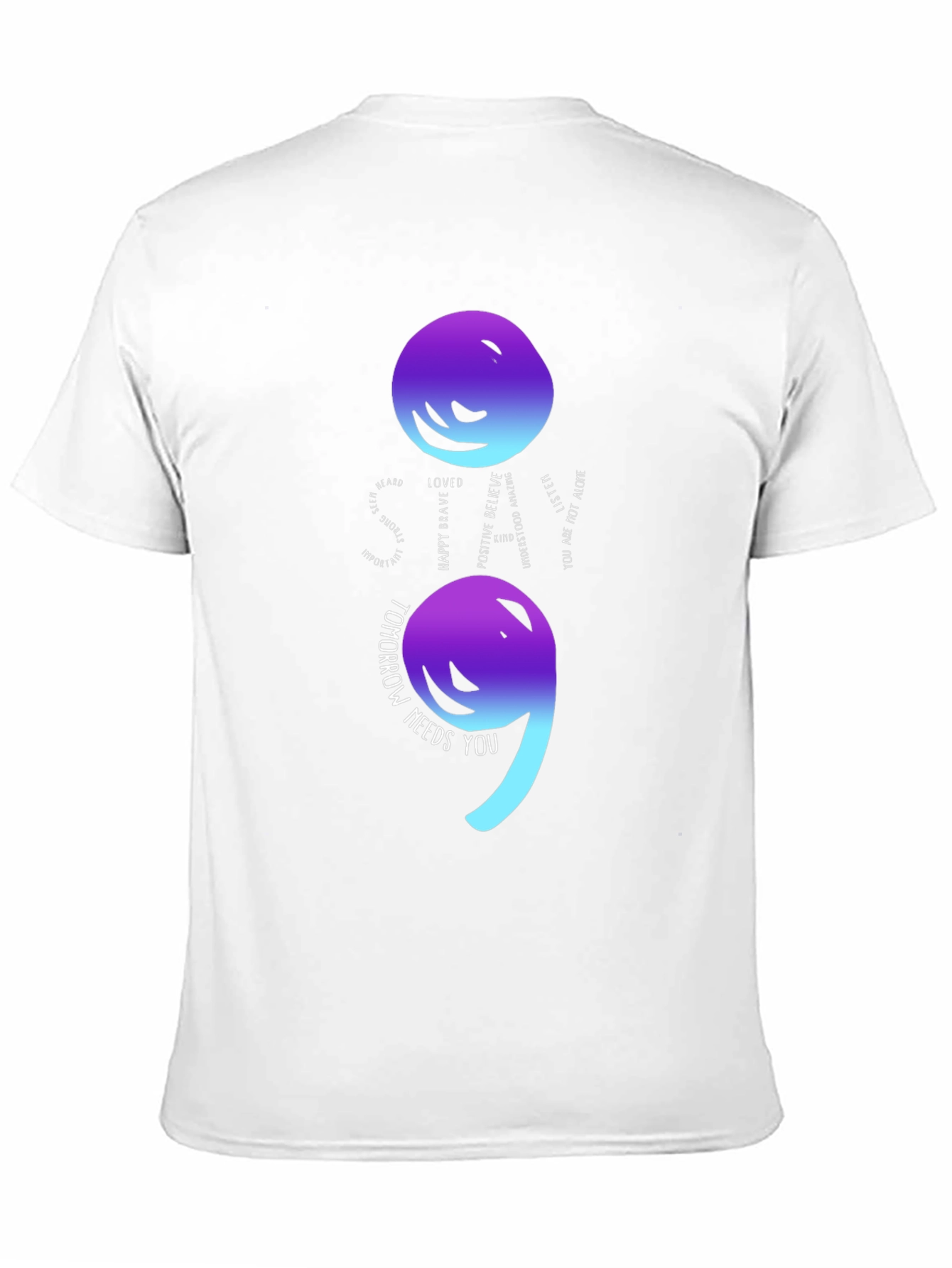 Semicolon Mental Health Awareness T-Shirt