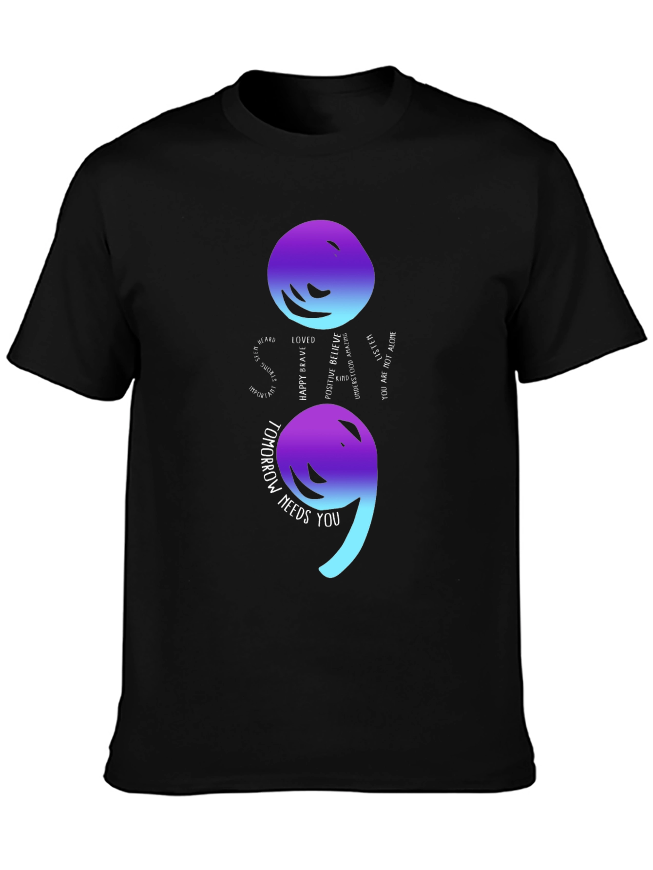 Semicolon Mental Health Awareness T-Shirt
