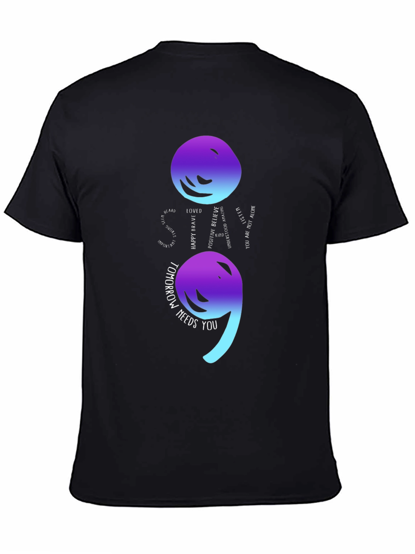 Semicolon Mental Health Awareness T-Shirt