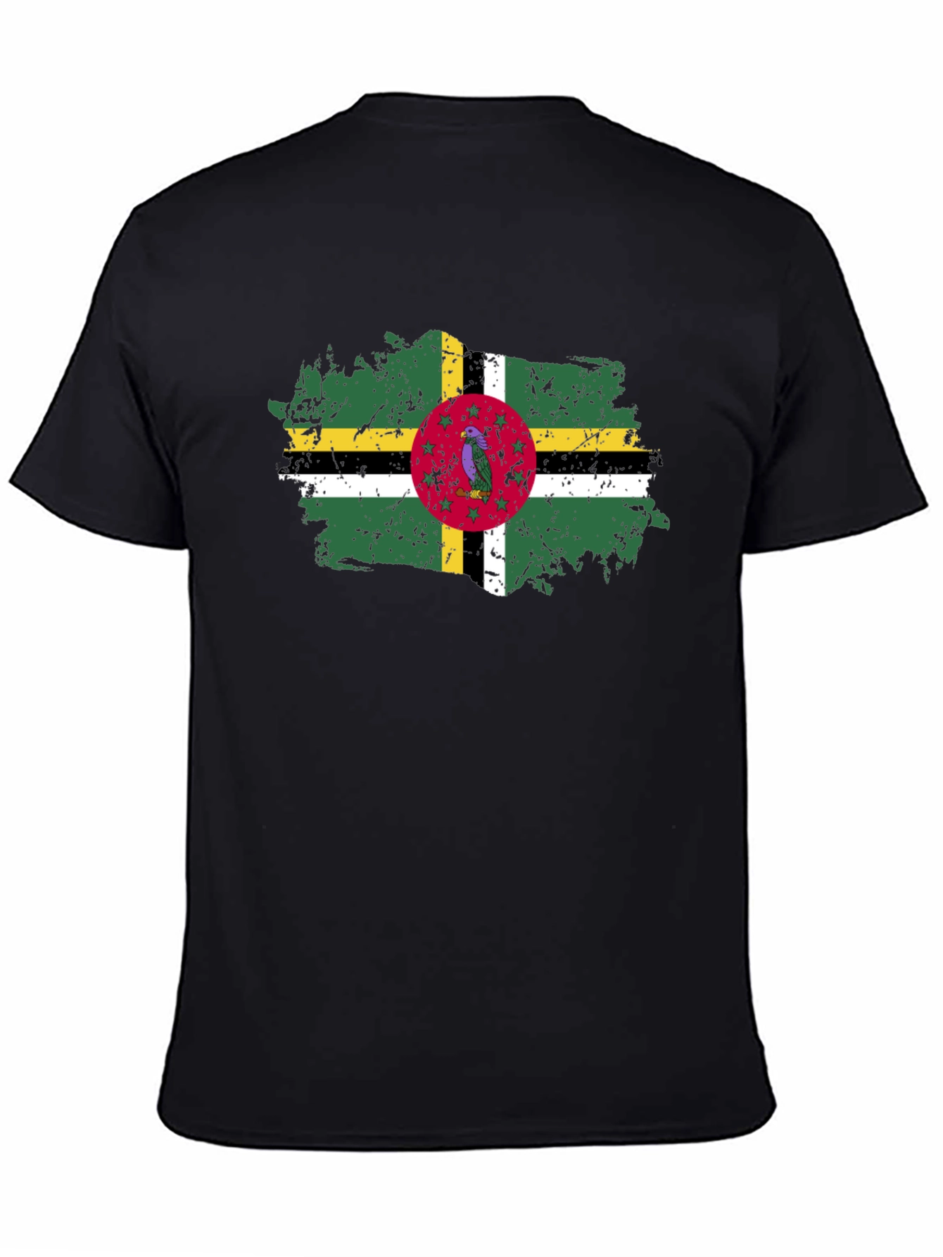 Dominica Flag T-Shirt Distressed Style