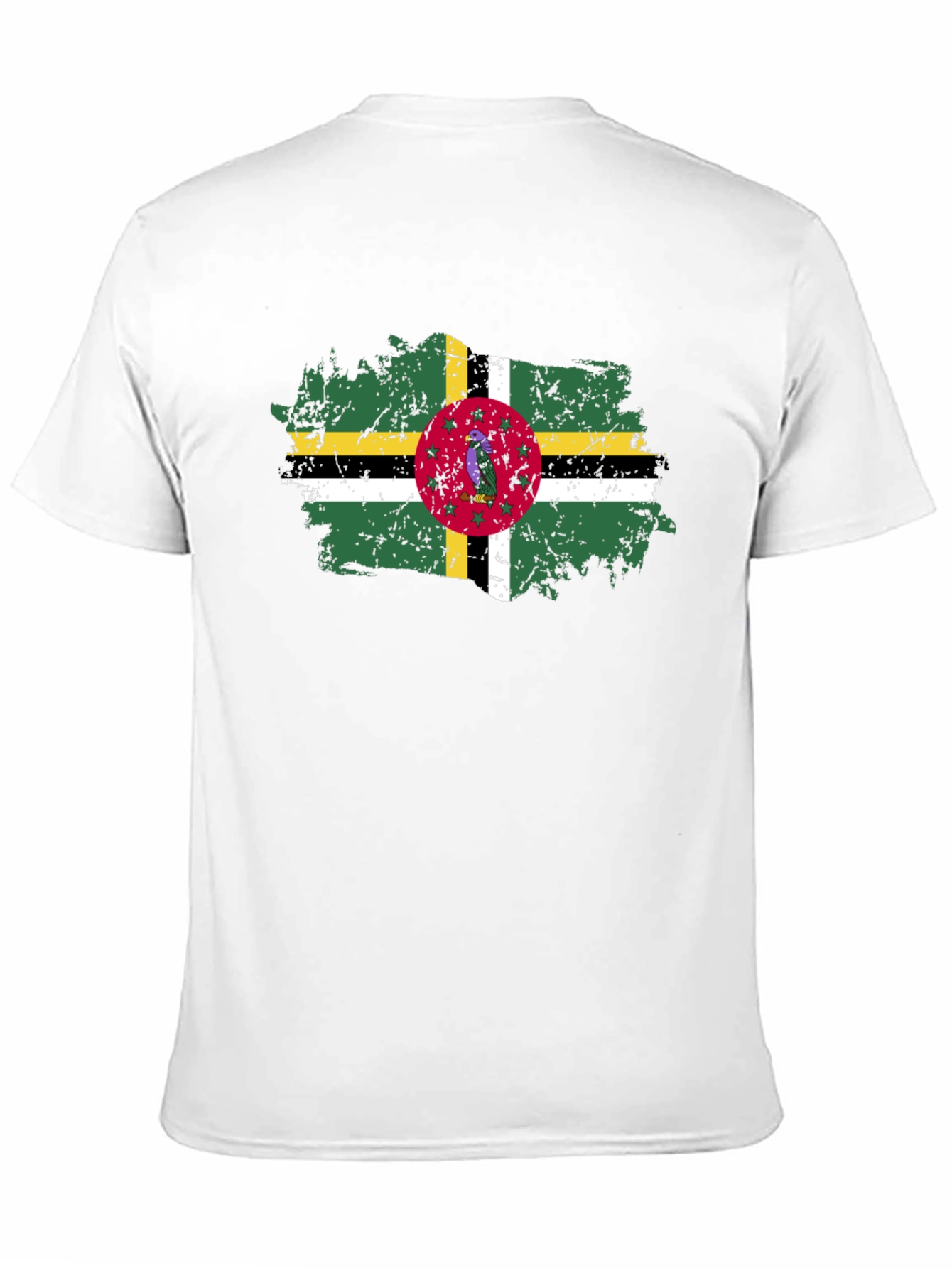 Dominica Flag T-Shirt Distressed Style