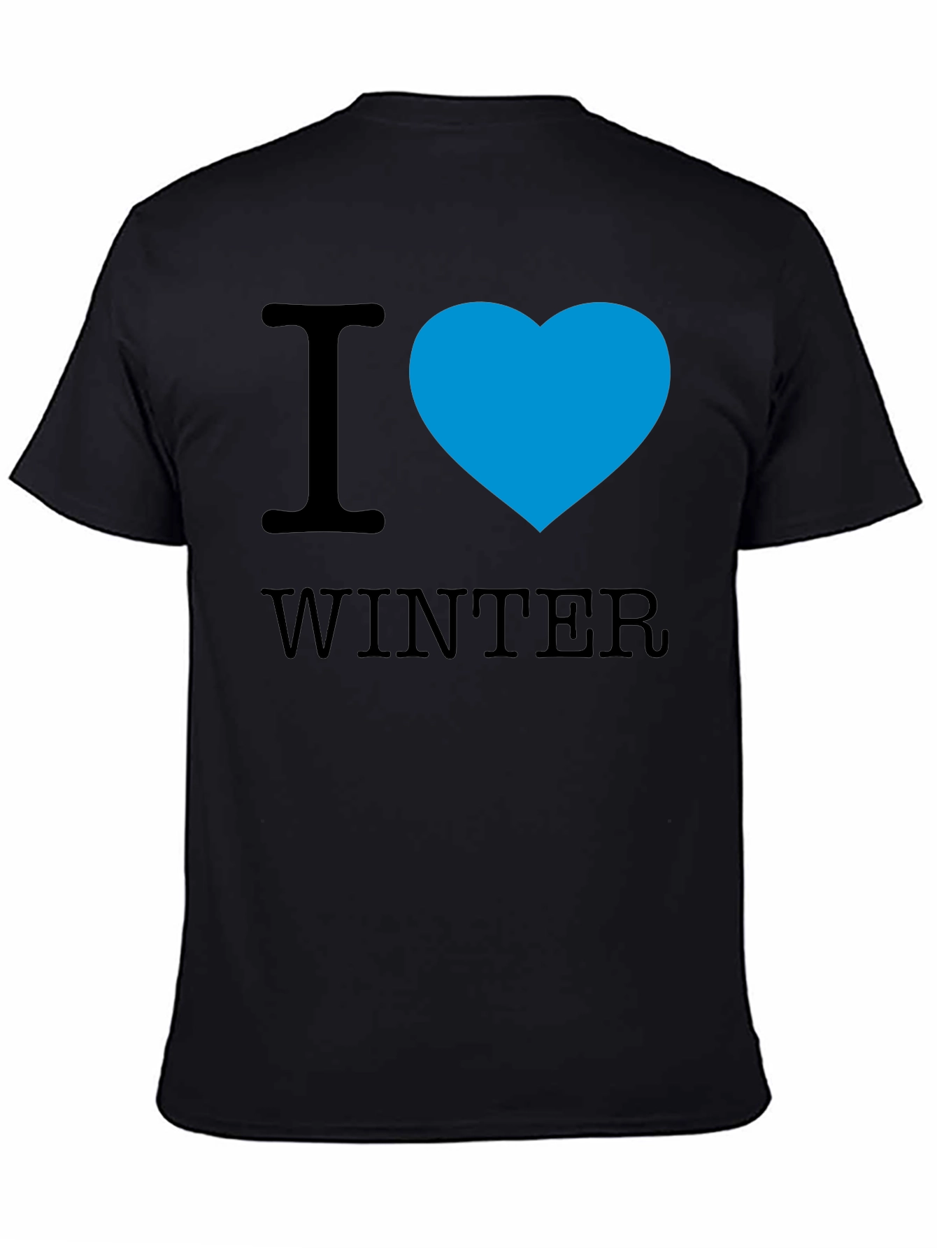 I Heart Winter Black Tee