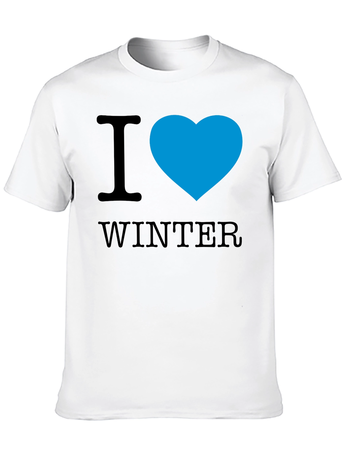 I Heart Winter Black Tee