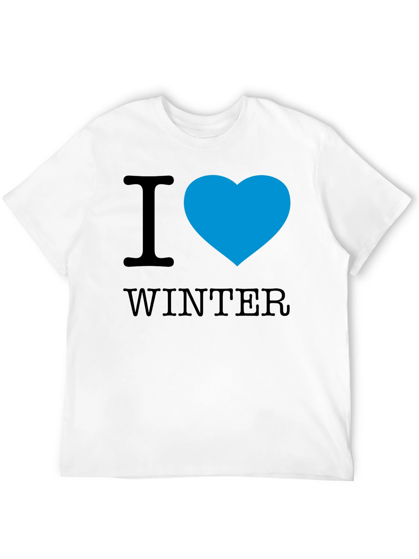 I Heart Winter Black Tee