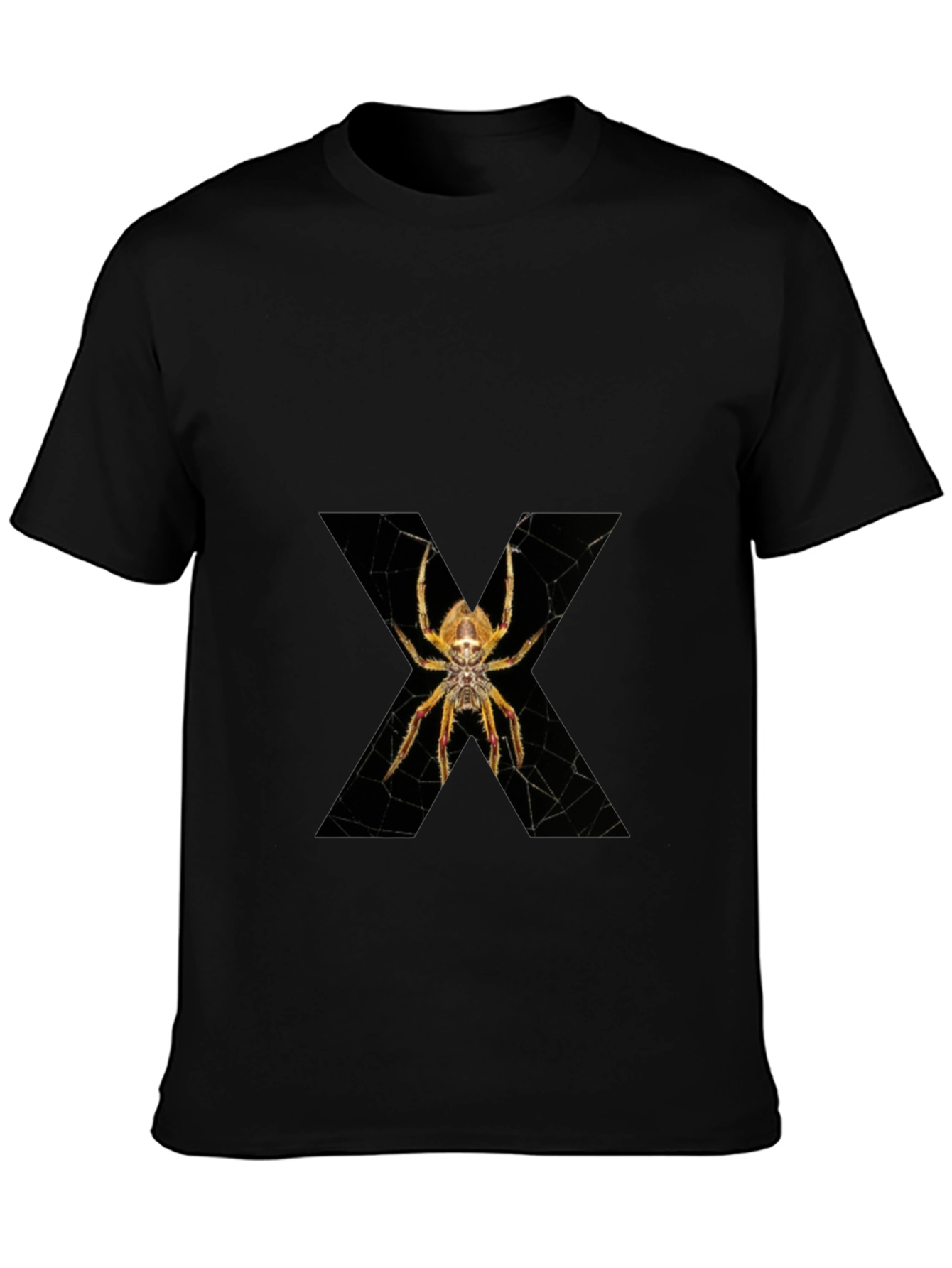 Spider X Graphic Tee - Mens Black Cotton T-Shirt