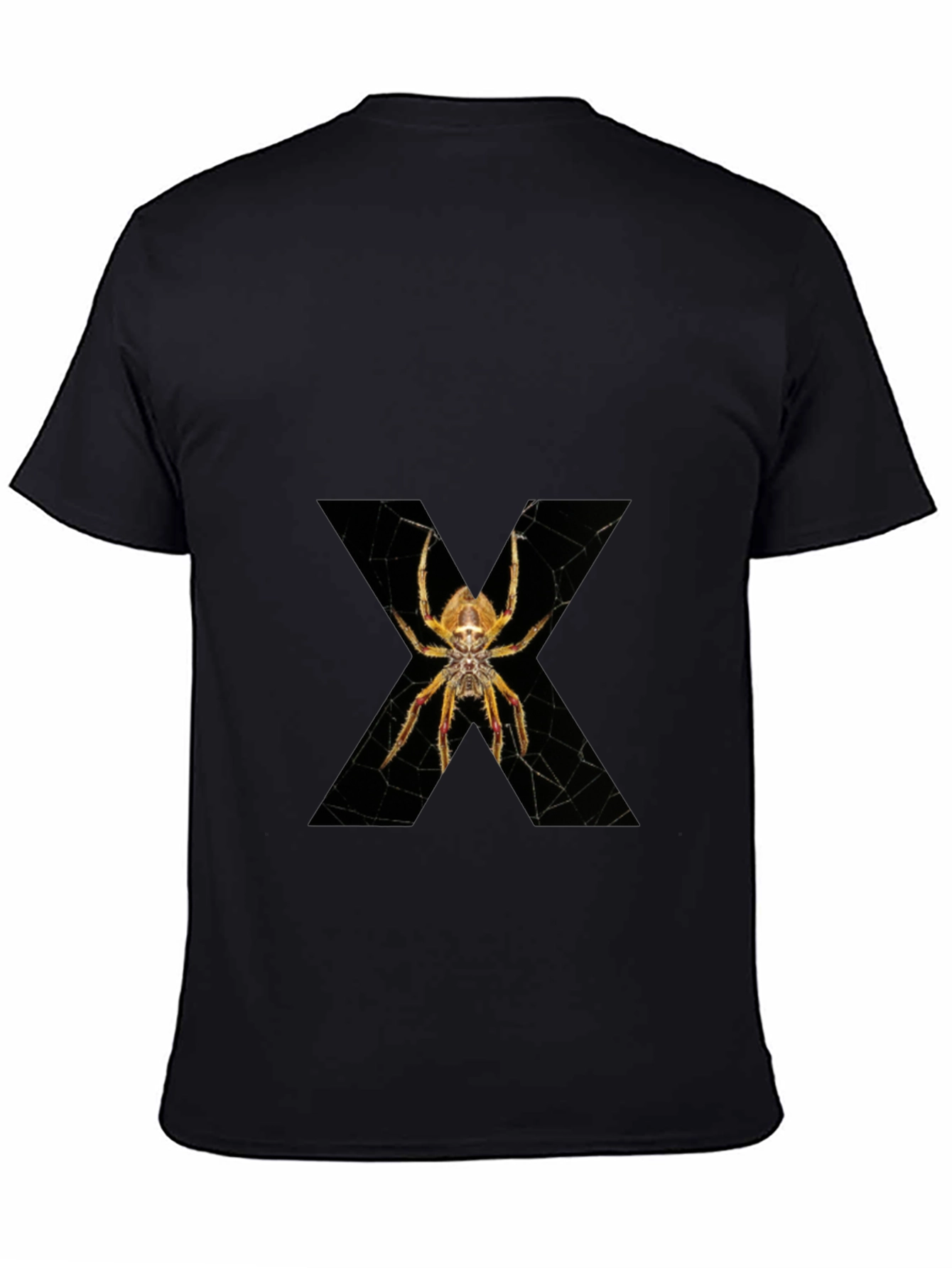 Spider X Graphic Tee - Mens Black Cotton T-Shirt
