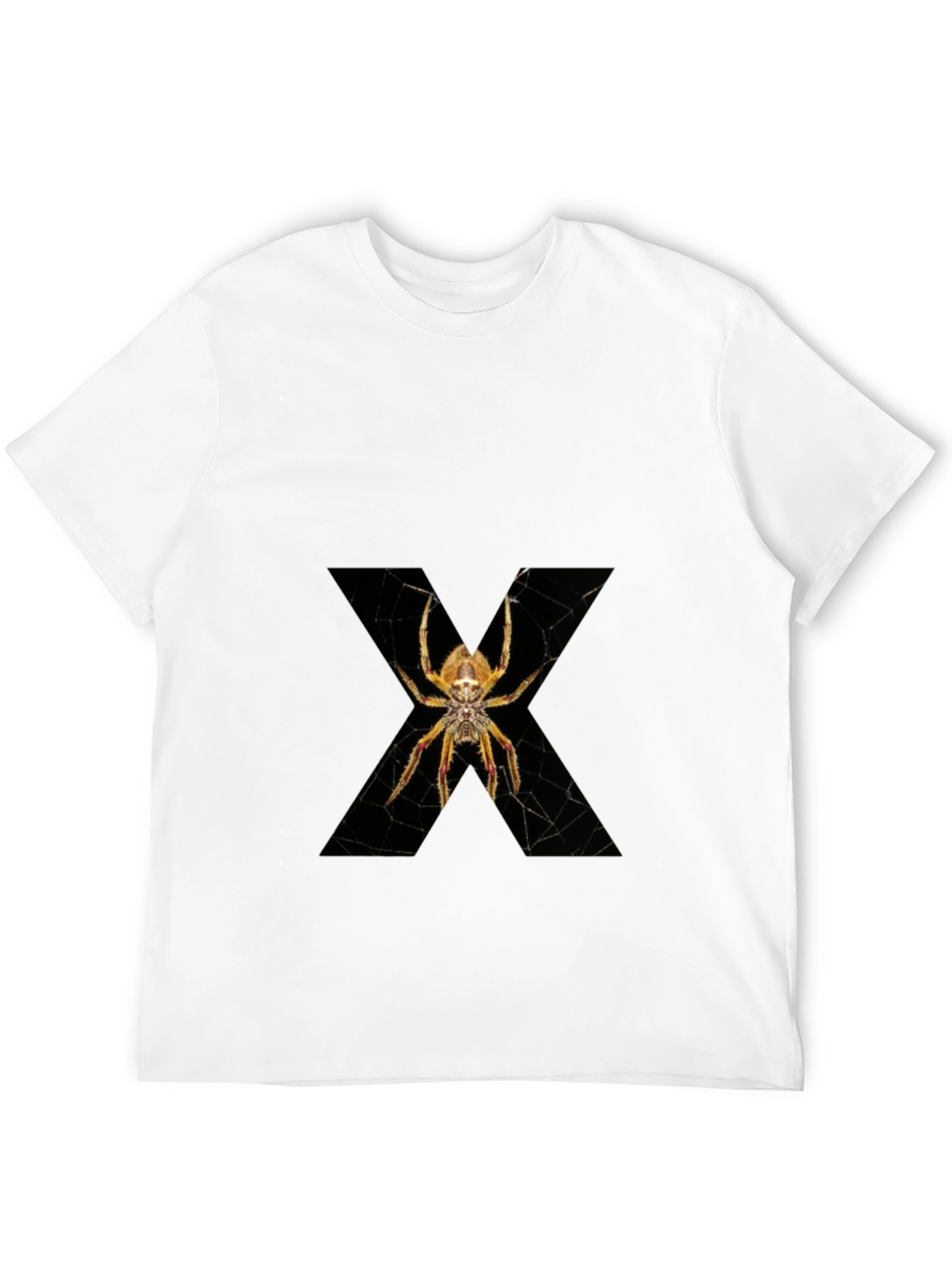 Spider X Graphic Tee - Mens Black Cotton T-Shirt