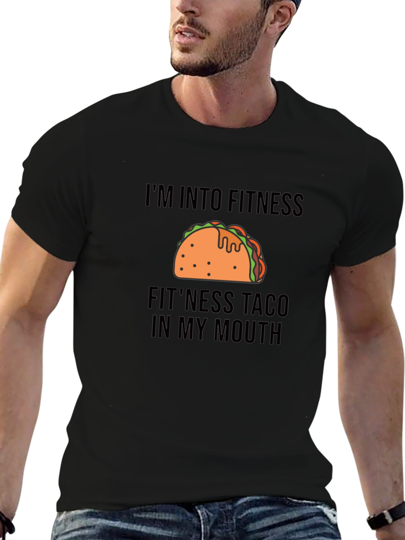Fitness Taco Graphic Tee - Funny Workout Shirt