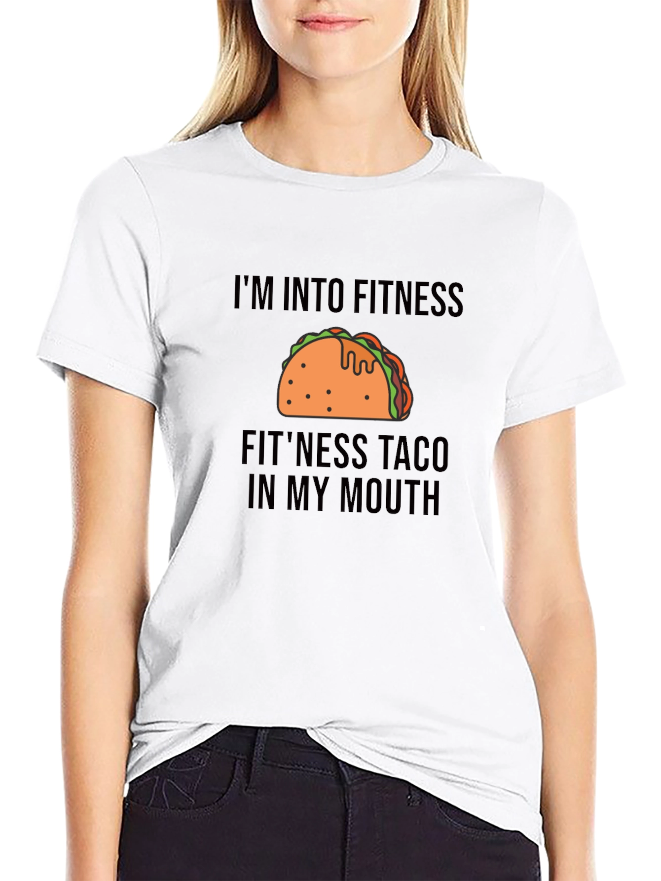 Fitness Taco Graphic Tee - Funny Workout Shirt