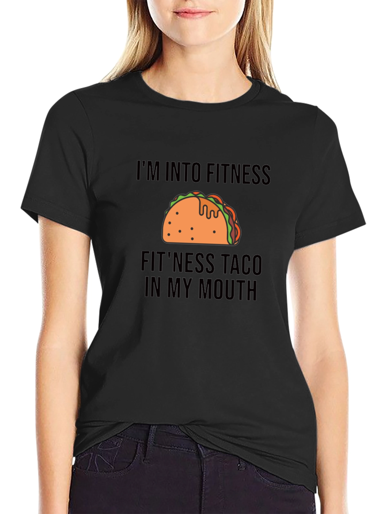 Fitness Taco Graphic Tee - Funny Workout Shirt