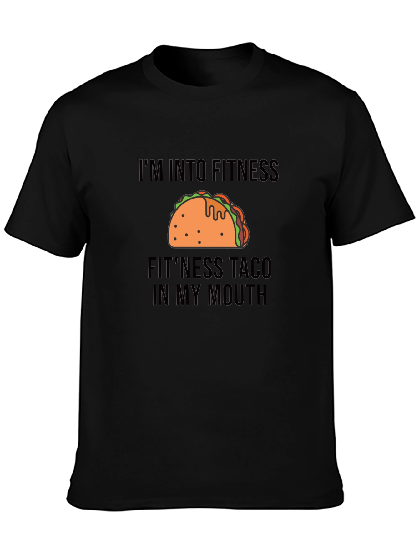 Fitness Taco Graphic Tee - Funny Workout Shirt