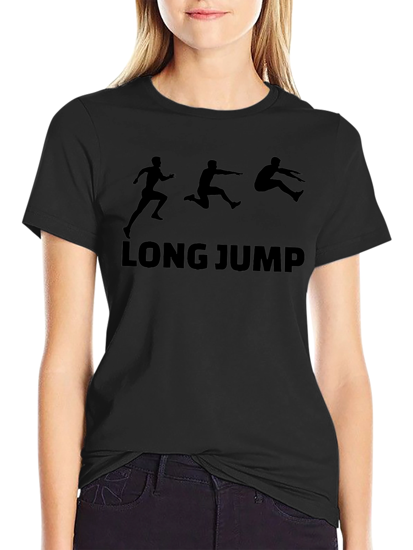 Long Jump Graphic T-Shirt - Athletic Sports Tee
