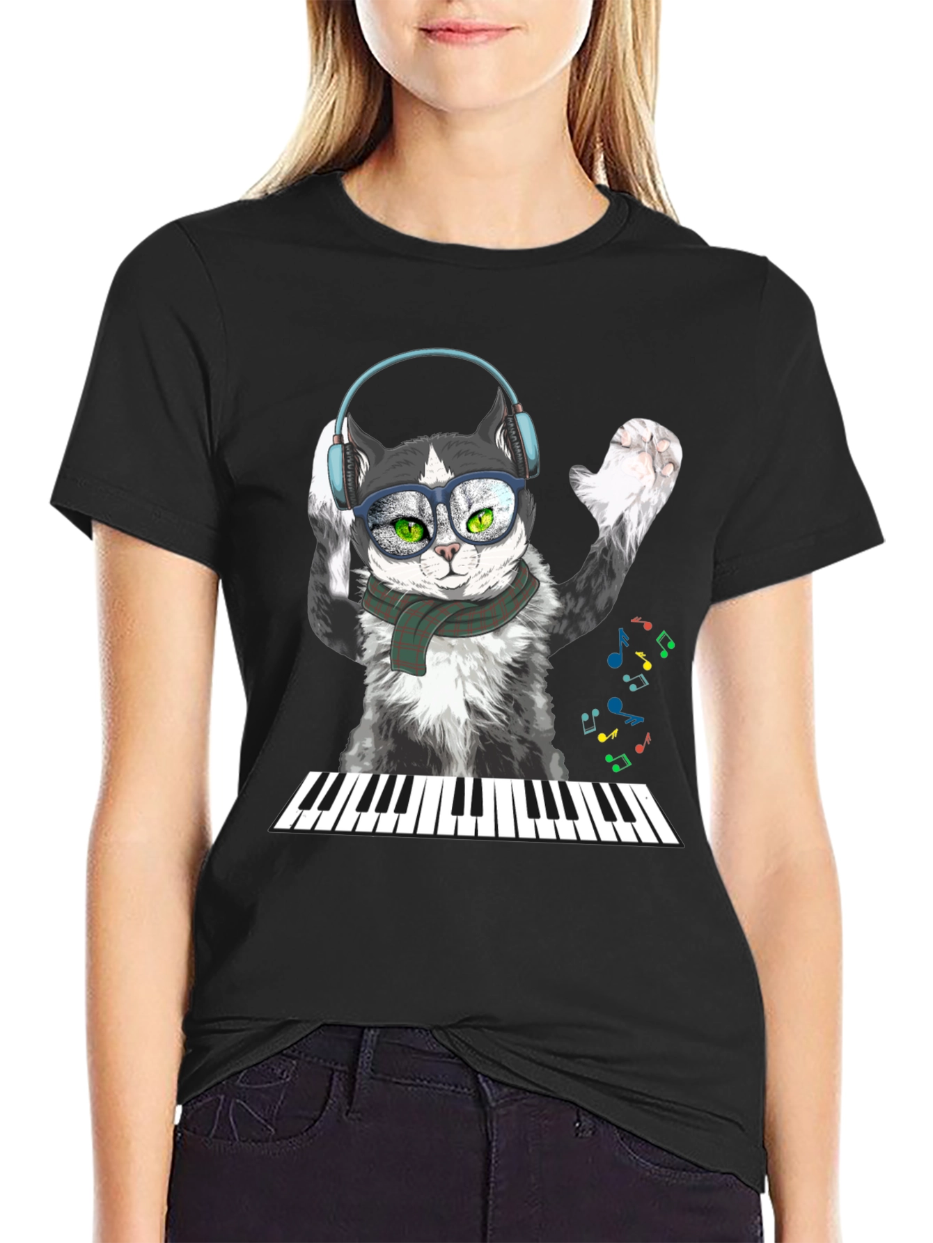Cool Cat Musician T-Shirt