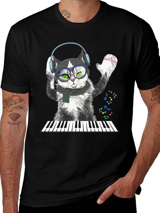 Cool Cat Musician T-Shirt