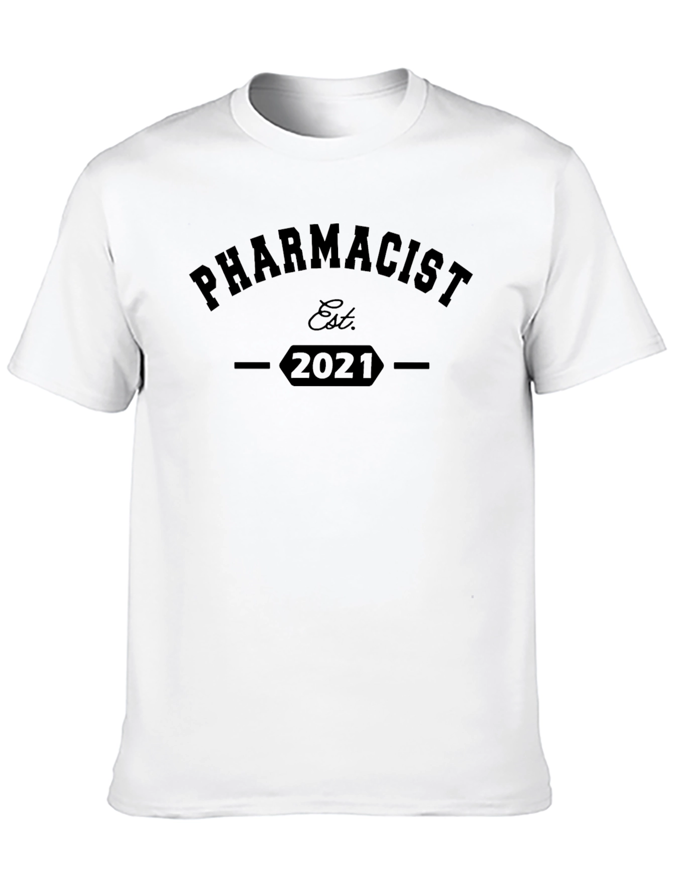 Pharmacist Est. 2021 Black T-Shirt
