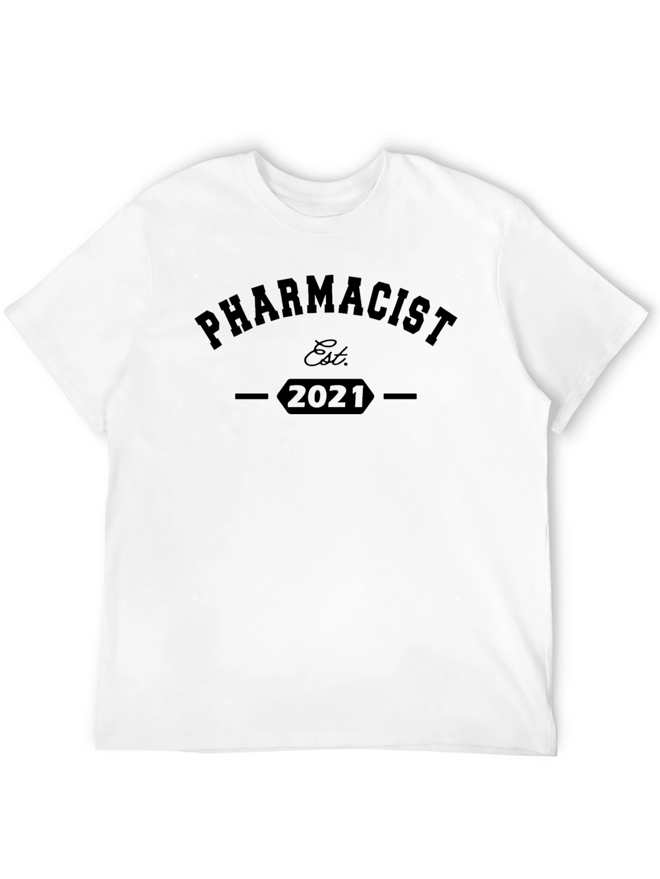 Pharmacist Est. 2021 Black T-Shirt
