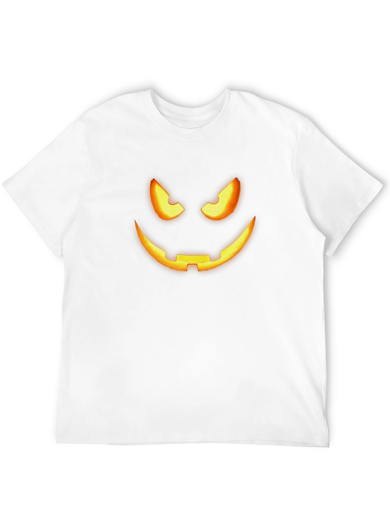 Spooky Halloween Face T-Shirt - Mens Black Tee