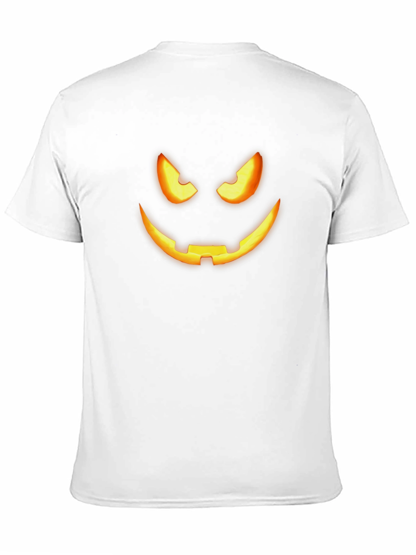 Spooky Halloween Face T-Shirt - Mens Black Tee