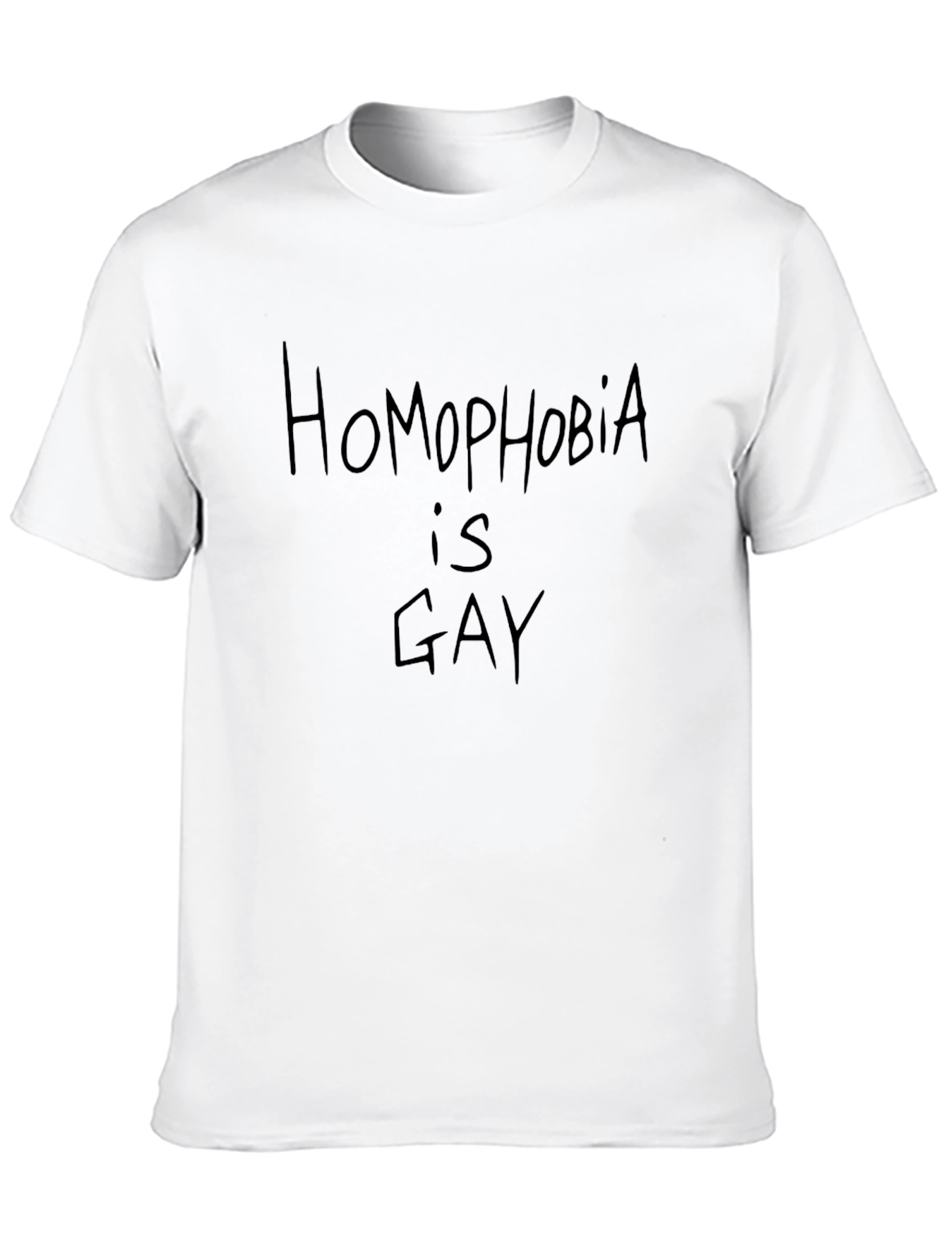 Homophobia is Gay Graphic Tee - Black Unisex T-Shirt