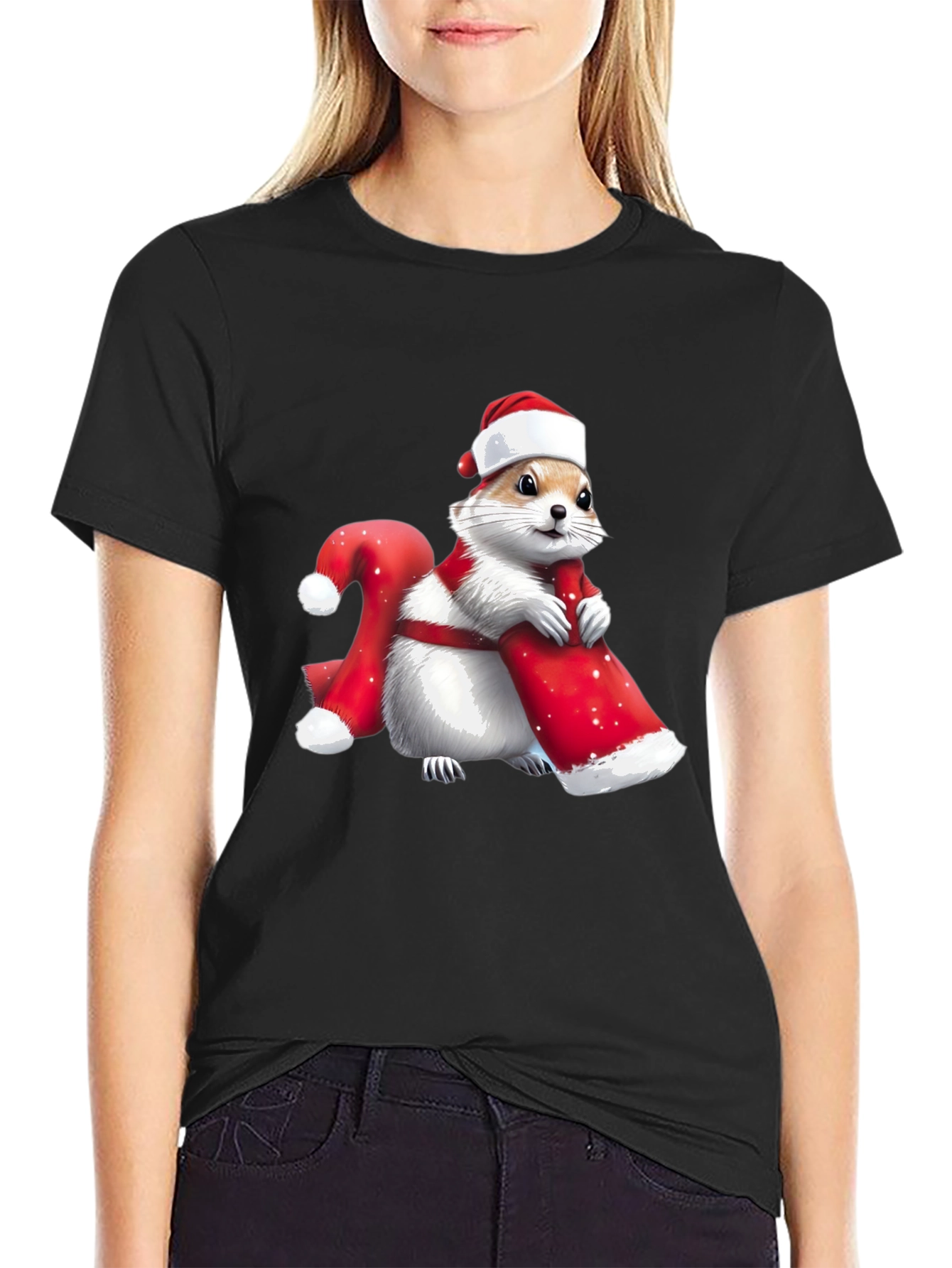 Festive Squirrel Graphic Tee
