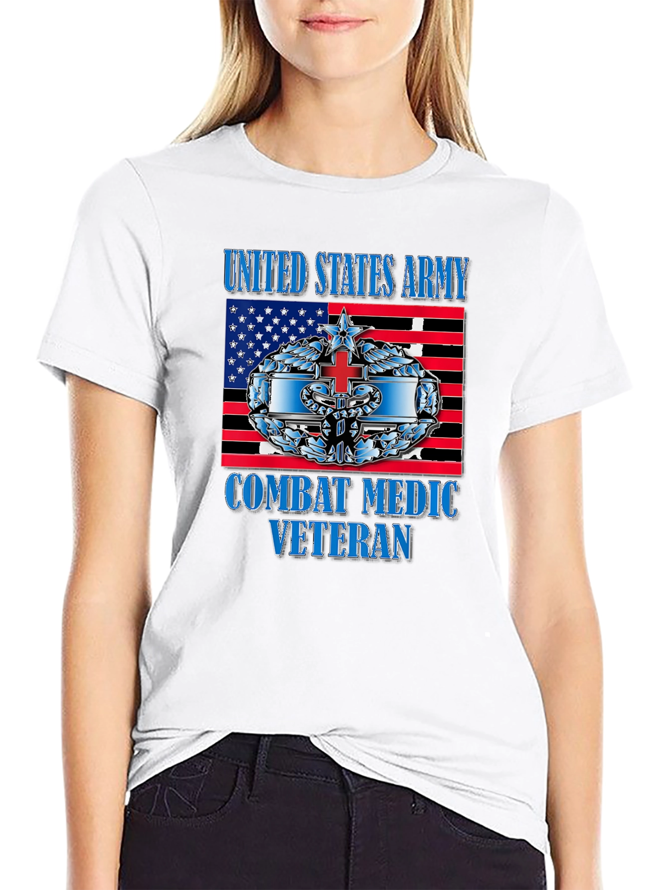 Combat Medic Veteran T-Shirt - Army Pride