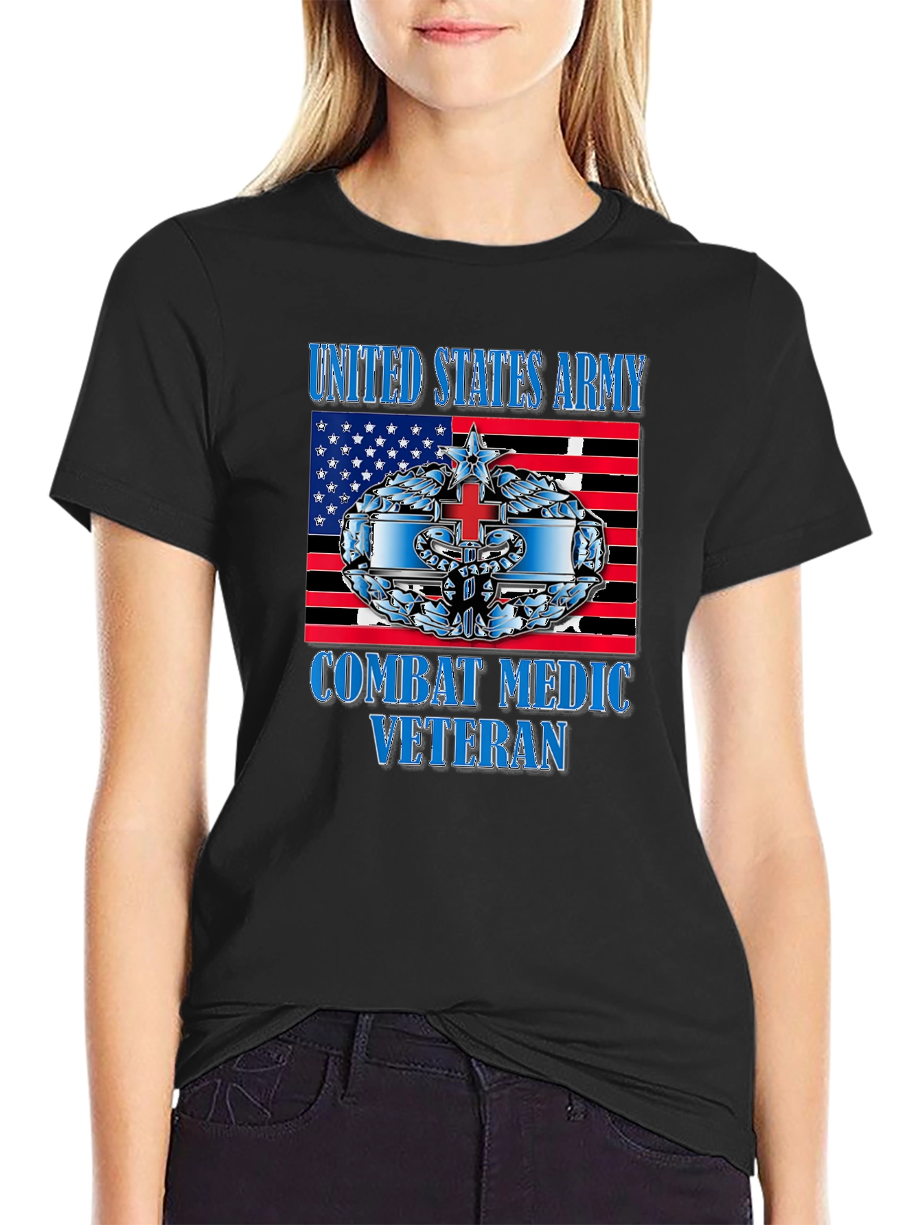 Combat Medic Veteran T-Shirt - Army Pride