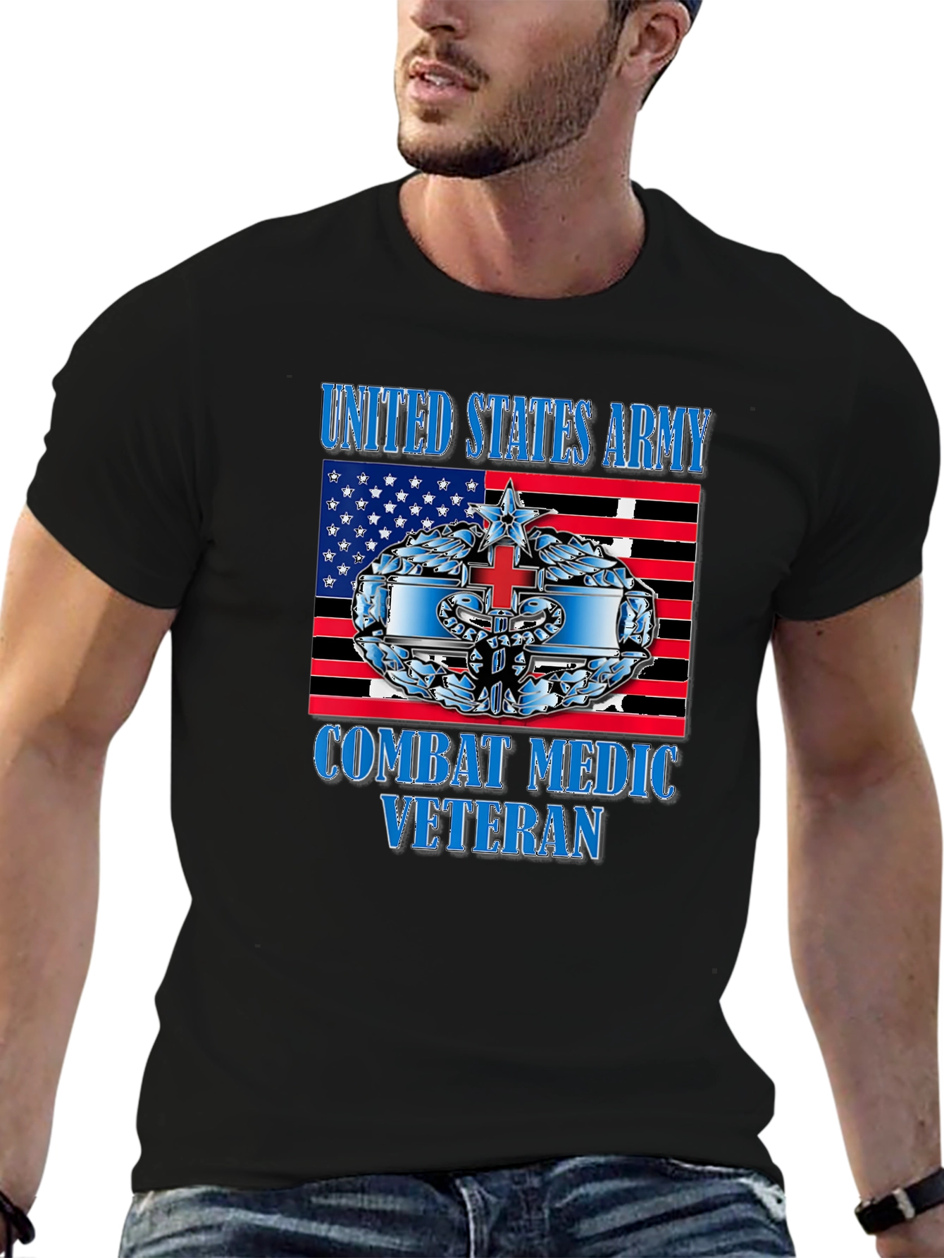 Combat Medic Veteran T-Shirt - Army Pride