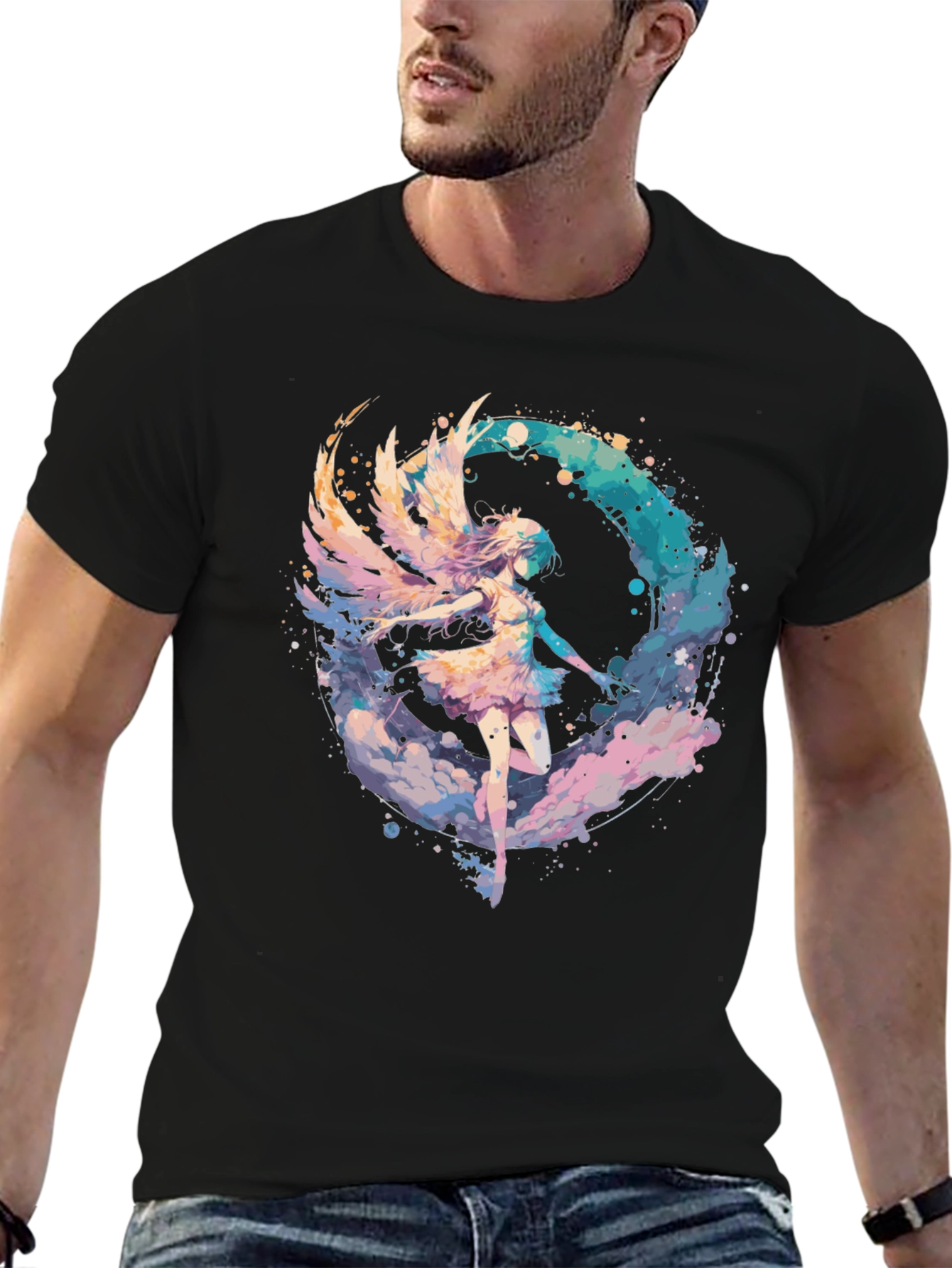 Angel Wing Graphic Tee - Stylish Comfort