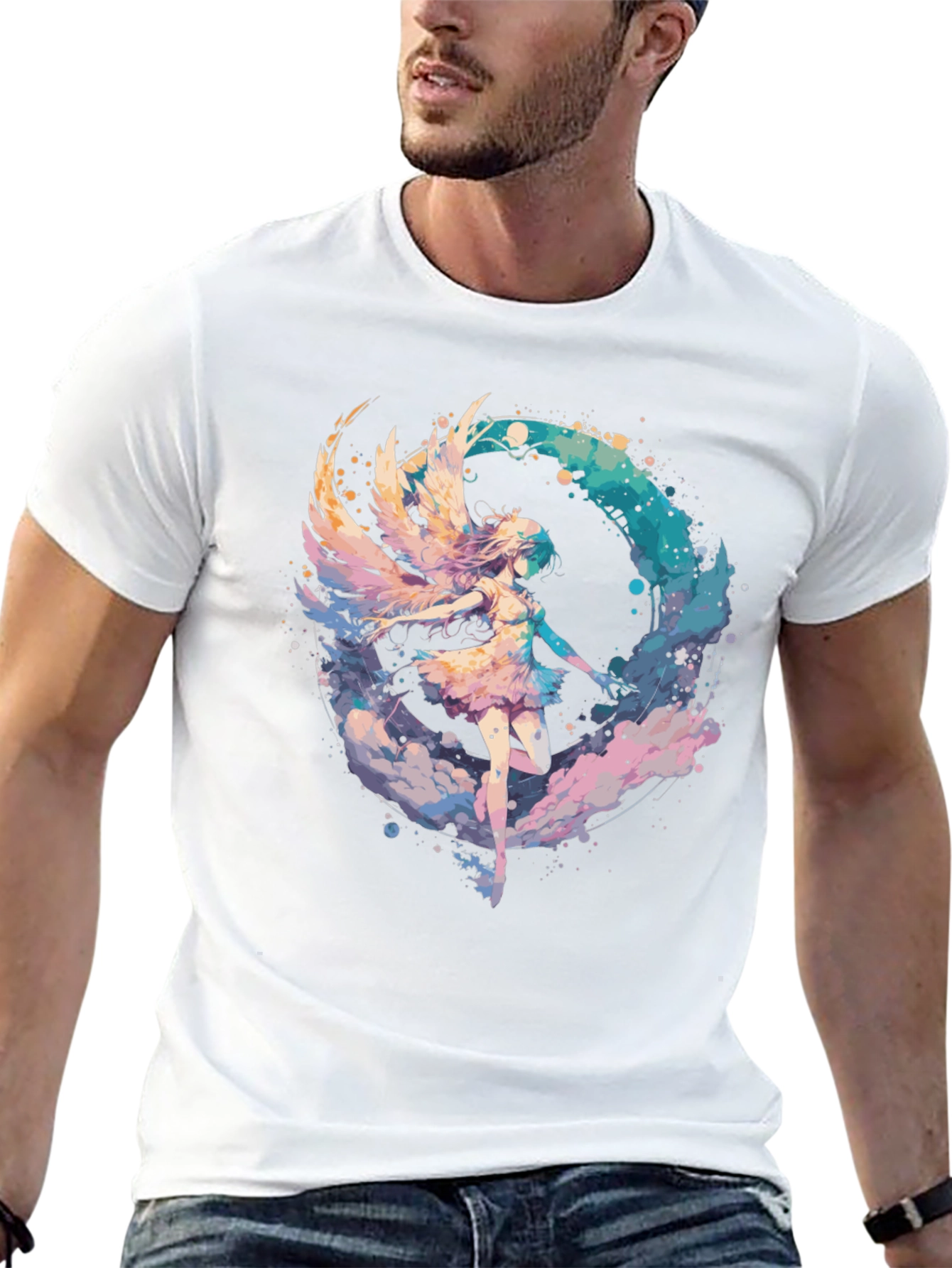 Angel Wing Graphic Tee - Stylish Comfort