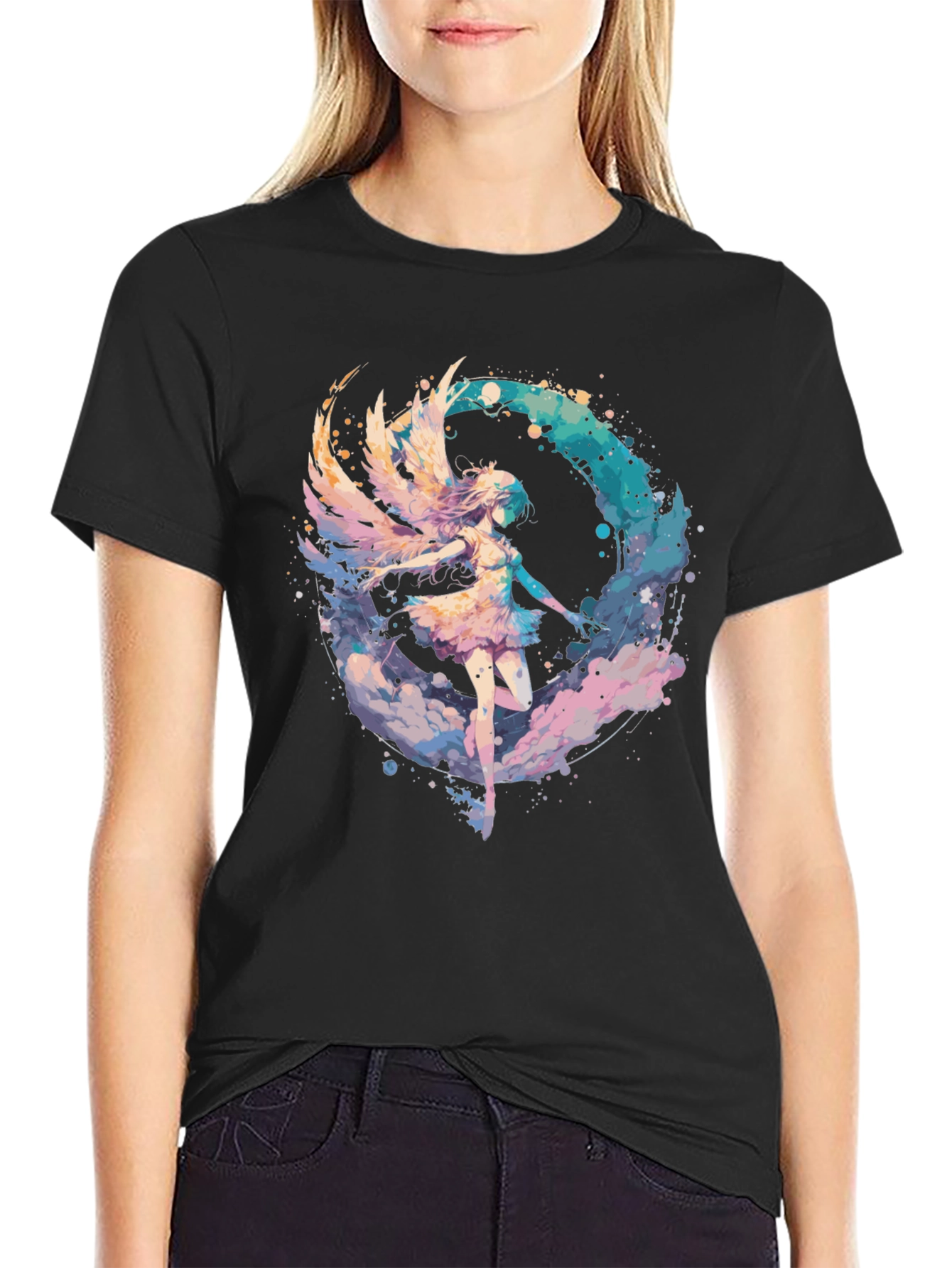 Angel Wing Graphic Tee - Stylish Comfort
